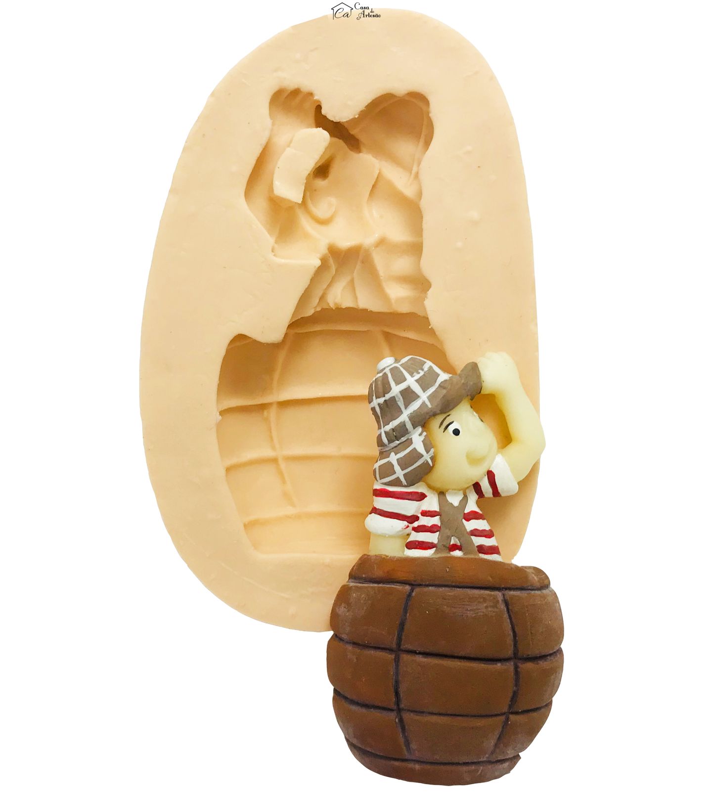 Molde de silicone - Seriado Chaves -Chaves no Barril - P165