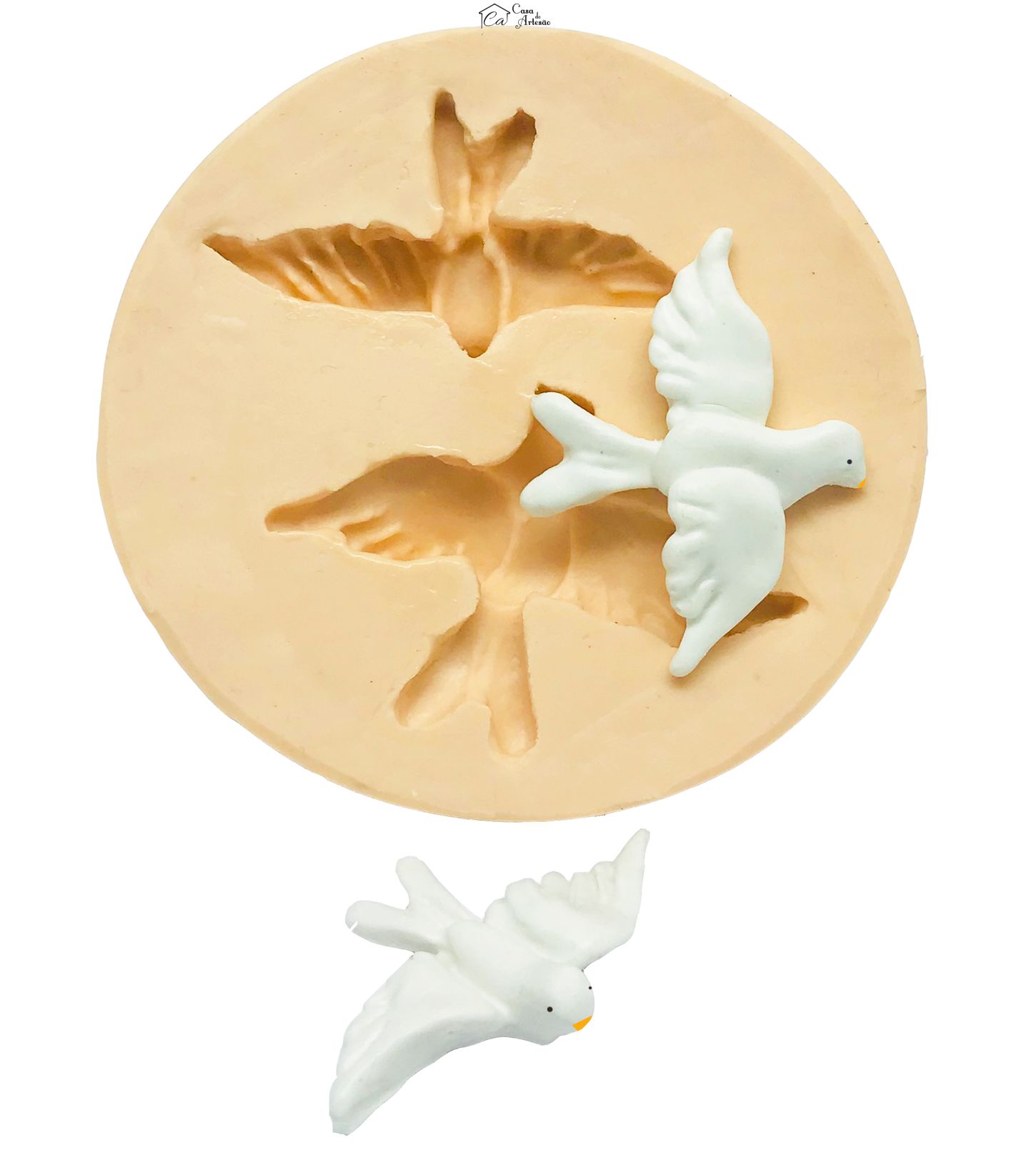 Molde de silicone - Pombinhos