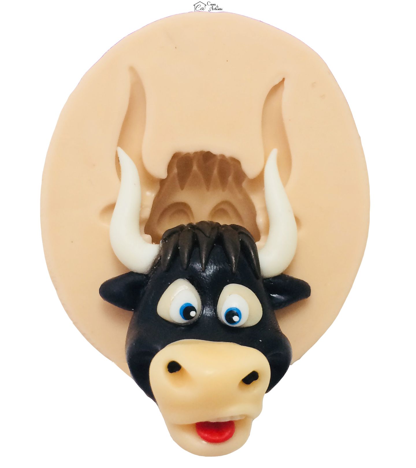 Molde de silicone - Touro Ferdinando - Rosto Touro Medio - P380