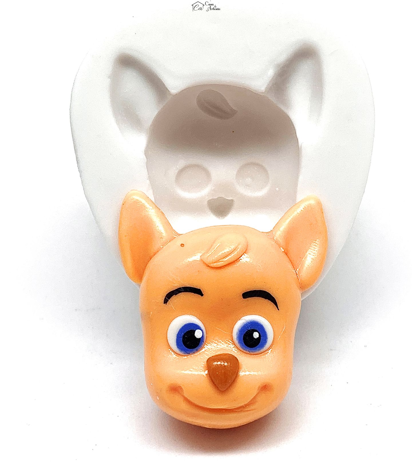 Molde de silicone - Festa de Palavras - Rosto Kip - Grande - P1189