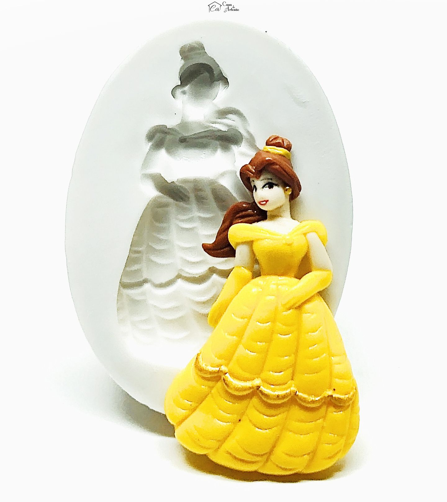 Molde de silicone - A Bela e a Fera - Bela - Media - P987