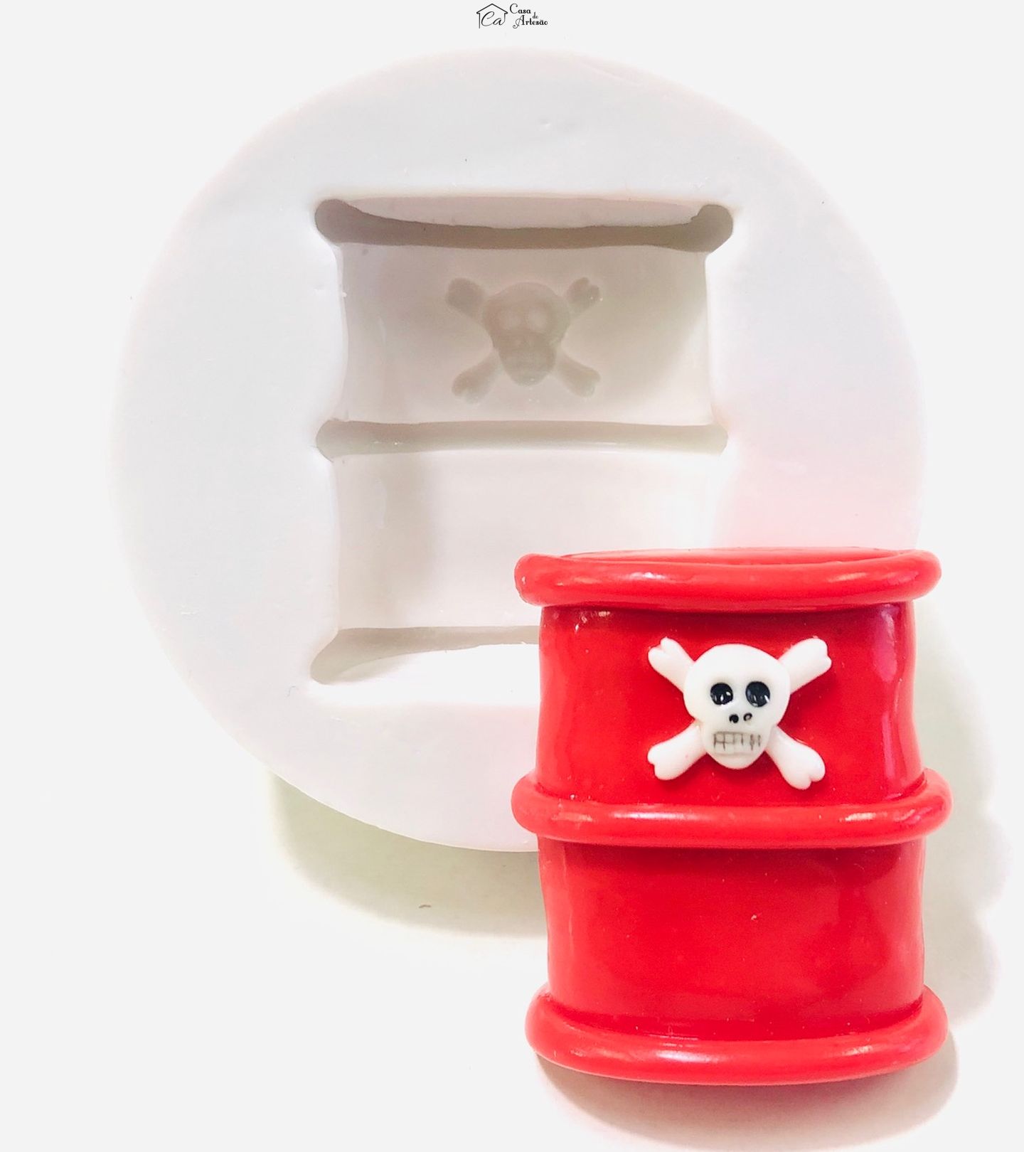 Molde de silicone - Tambor com Veneno - Medio - P1036