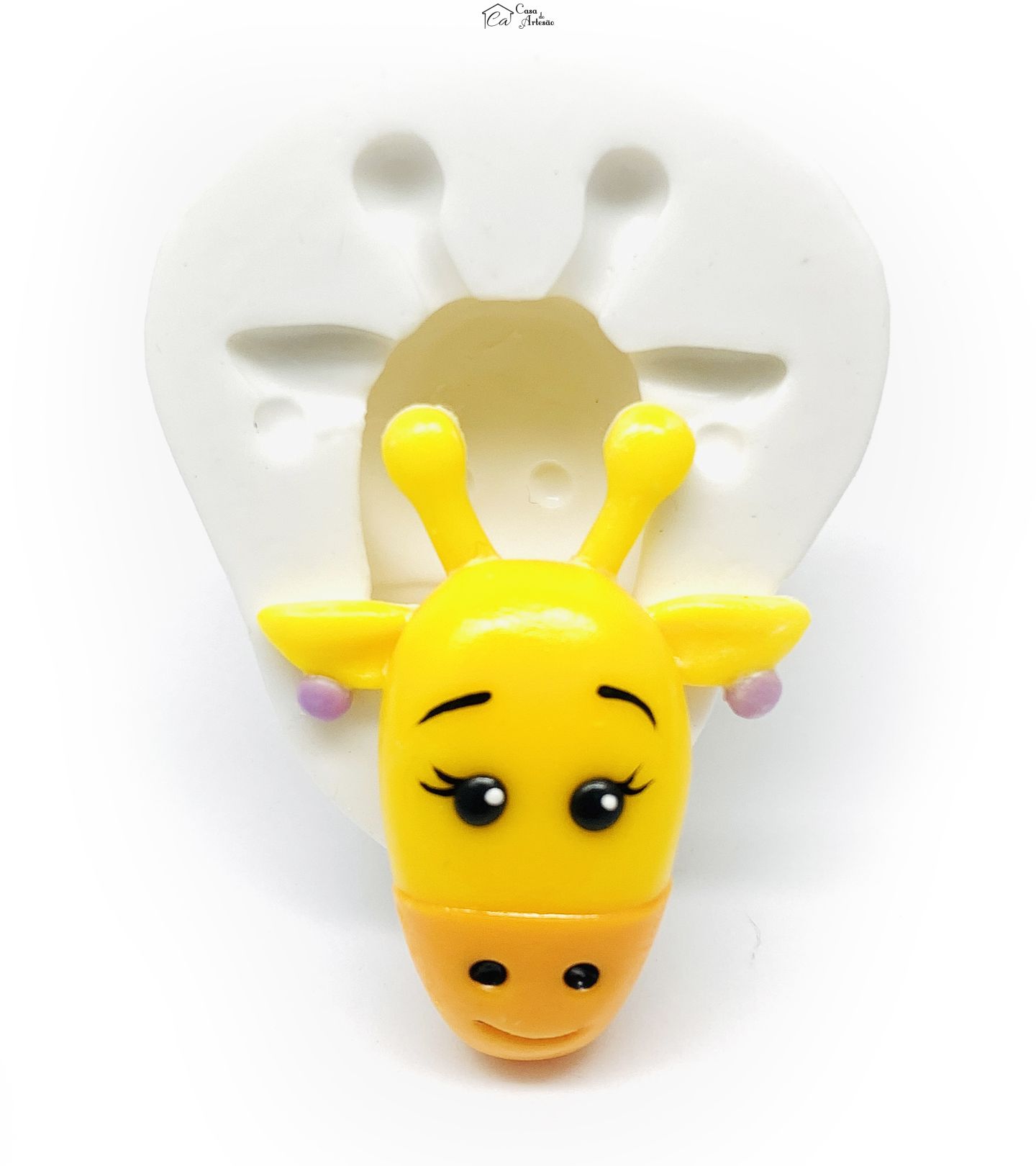 Molde de silicone - Palhaço Plim Plim - Rosto Arafa - Grande - P1222