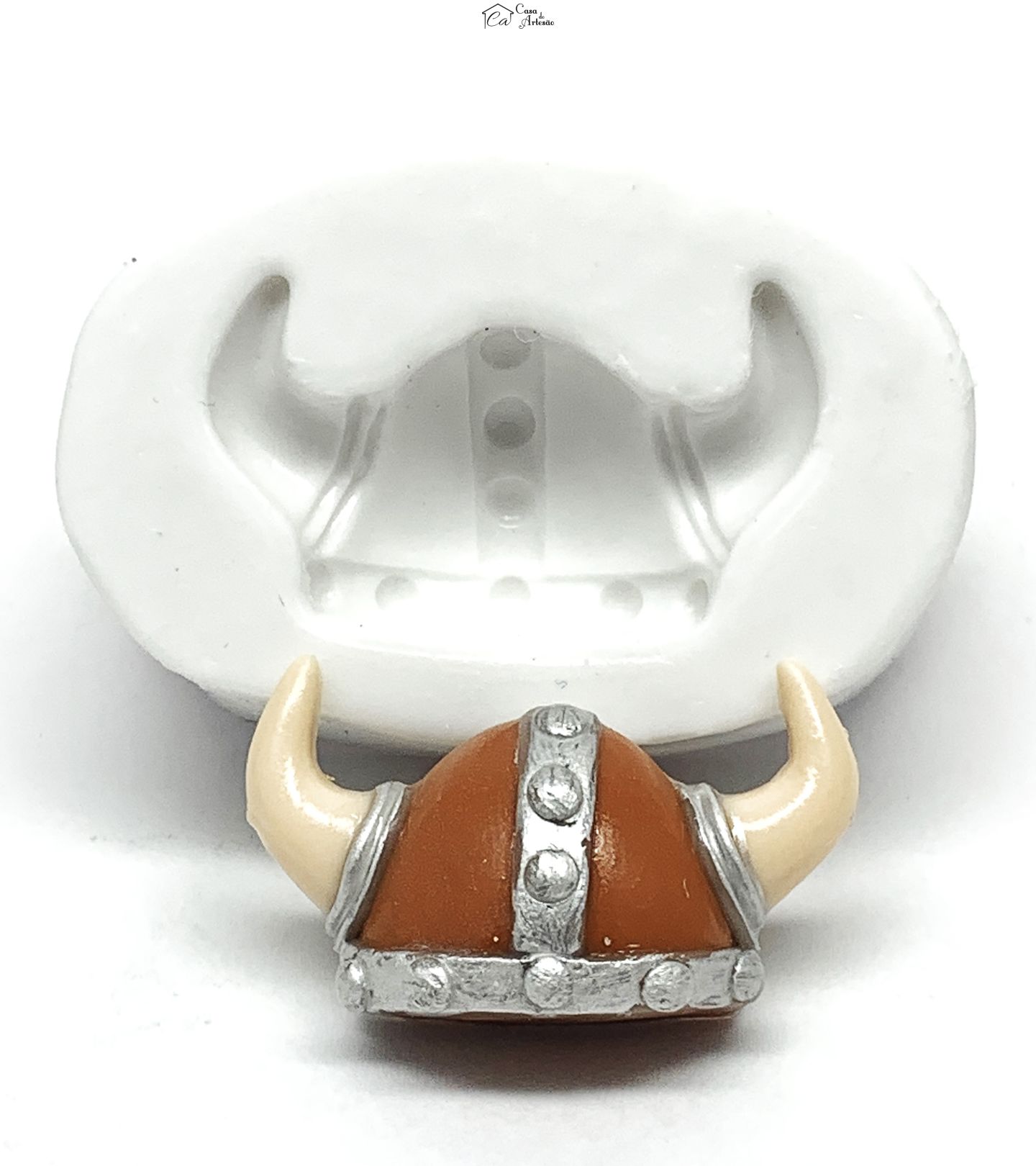 Molde de silicone - Vikings - Capacete - Pequeno - P1194