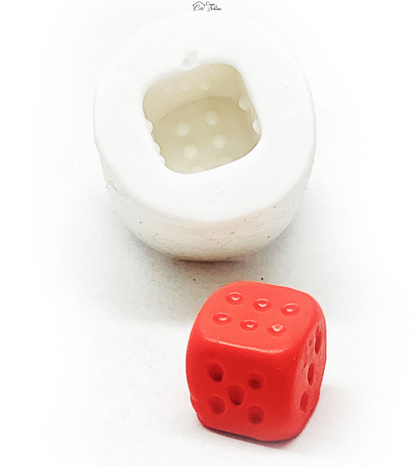 Molde de silicone - Jogo - Dado - Tamanho Único