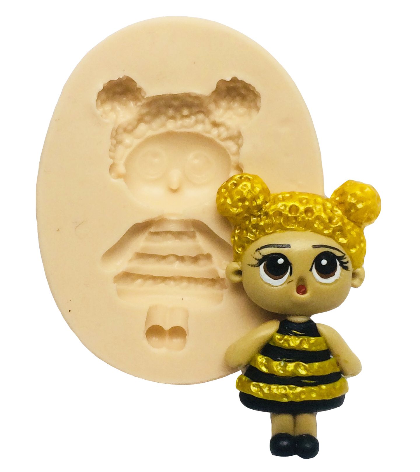 Molde de silicone - Boneca Lol - Queen Bee - Pequena - P339