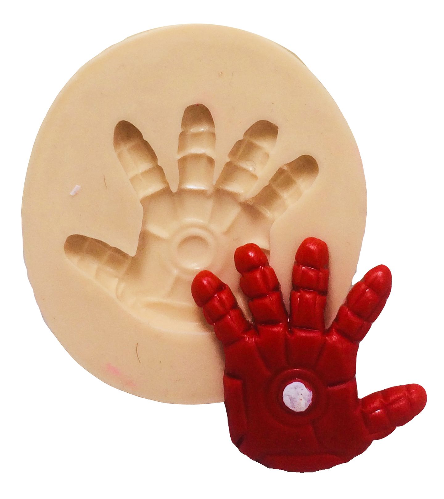 Molde de silicone - Os Vingadores - Mão Homem de Ferro - Pequena - P388