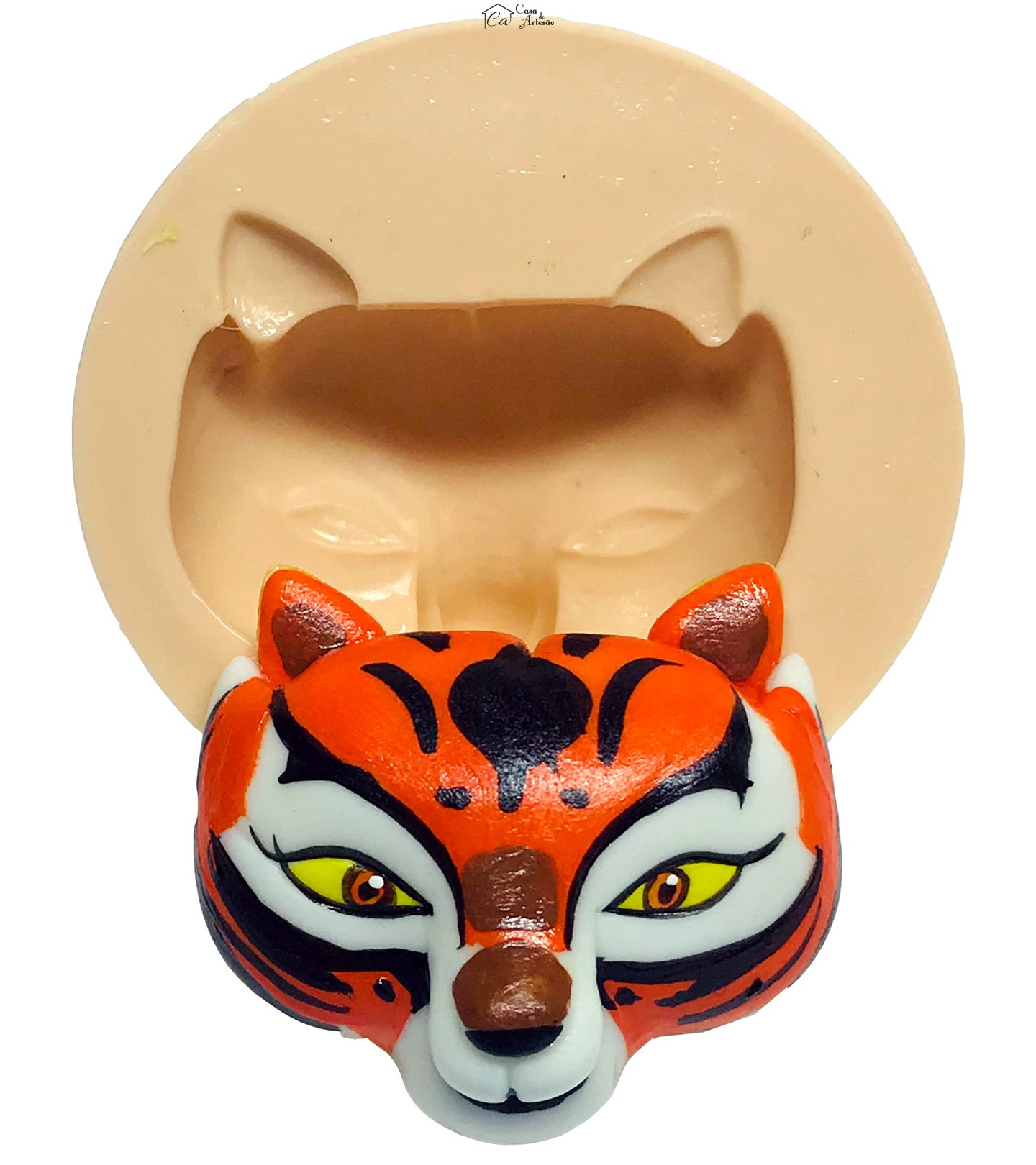 Molde de silicone - Kung Fu Panda - Rosto Tigresa - Medio - P598