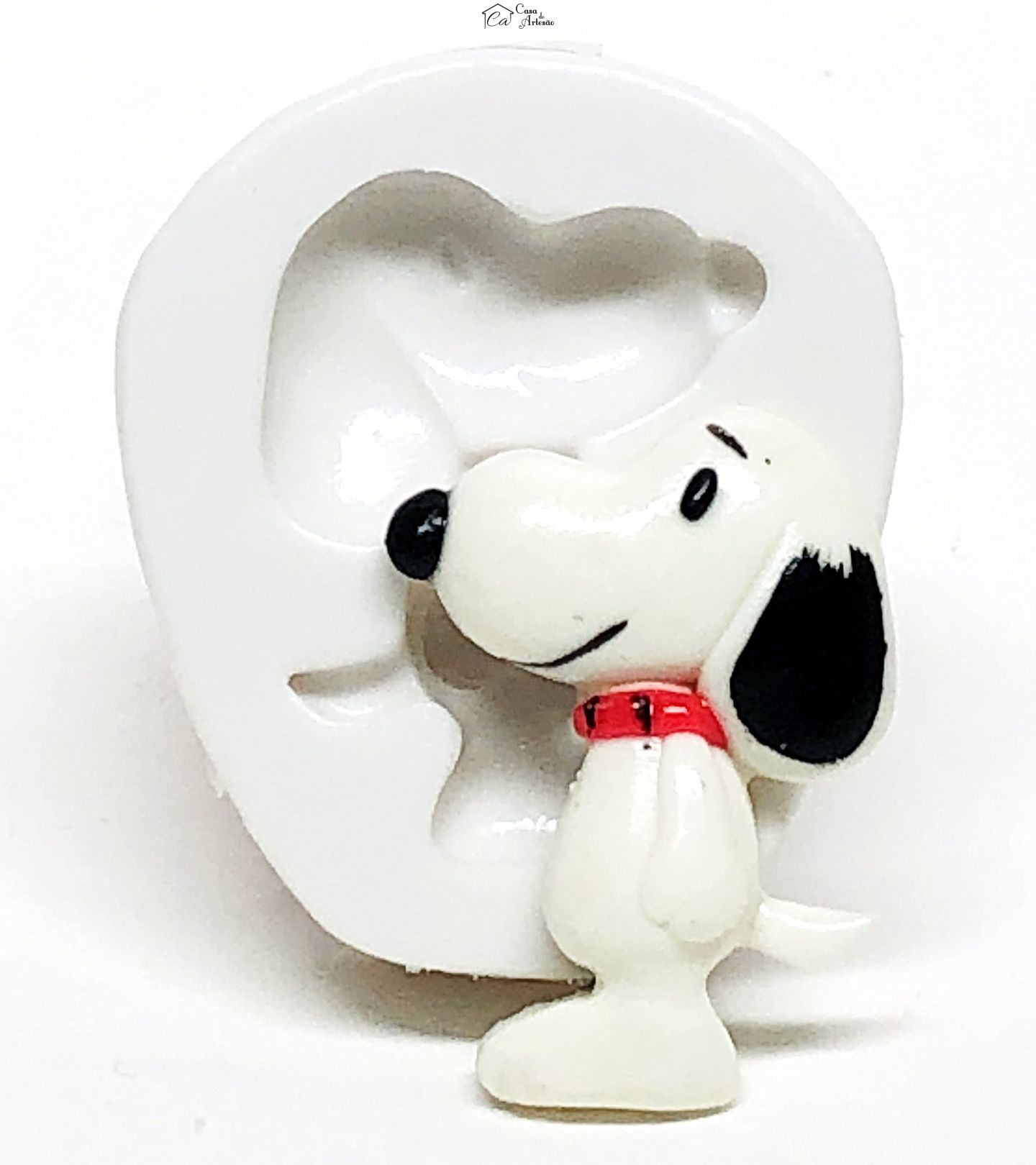 Molde de silicone - Turma do Snoopy - Snoopy Mod. II - Pequeno - P1077