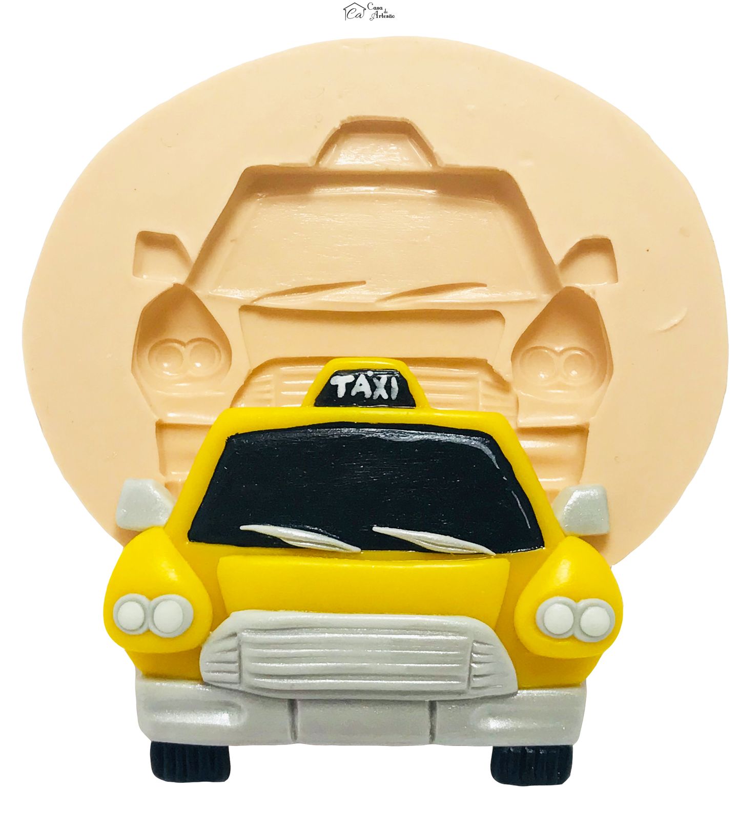 Molde de silicone - Meios de Transporte - Taxi - Grande - P415