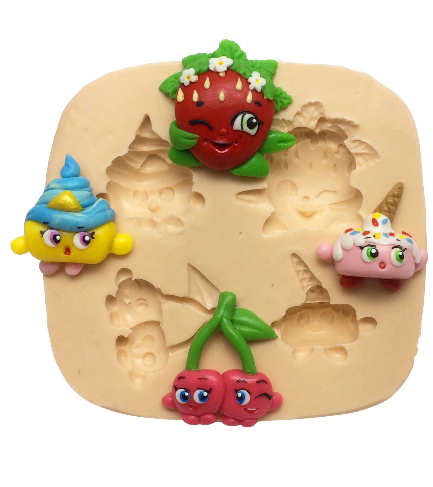 Shopkins - Mia Morango, Cheese Kate, Doble Cherries  - P240