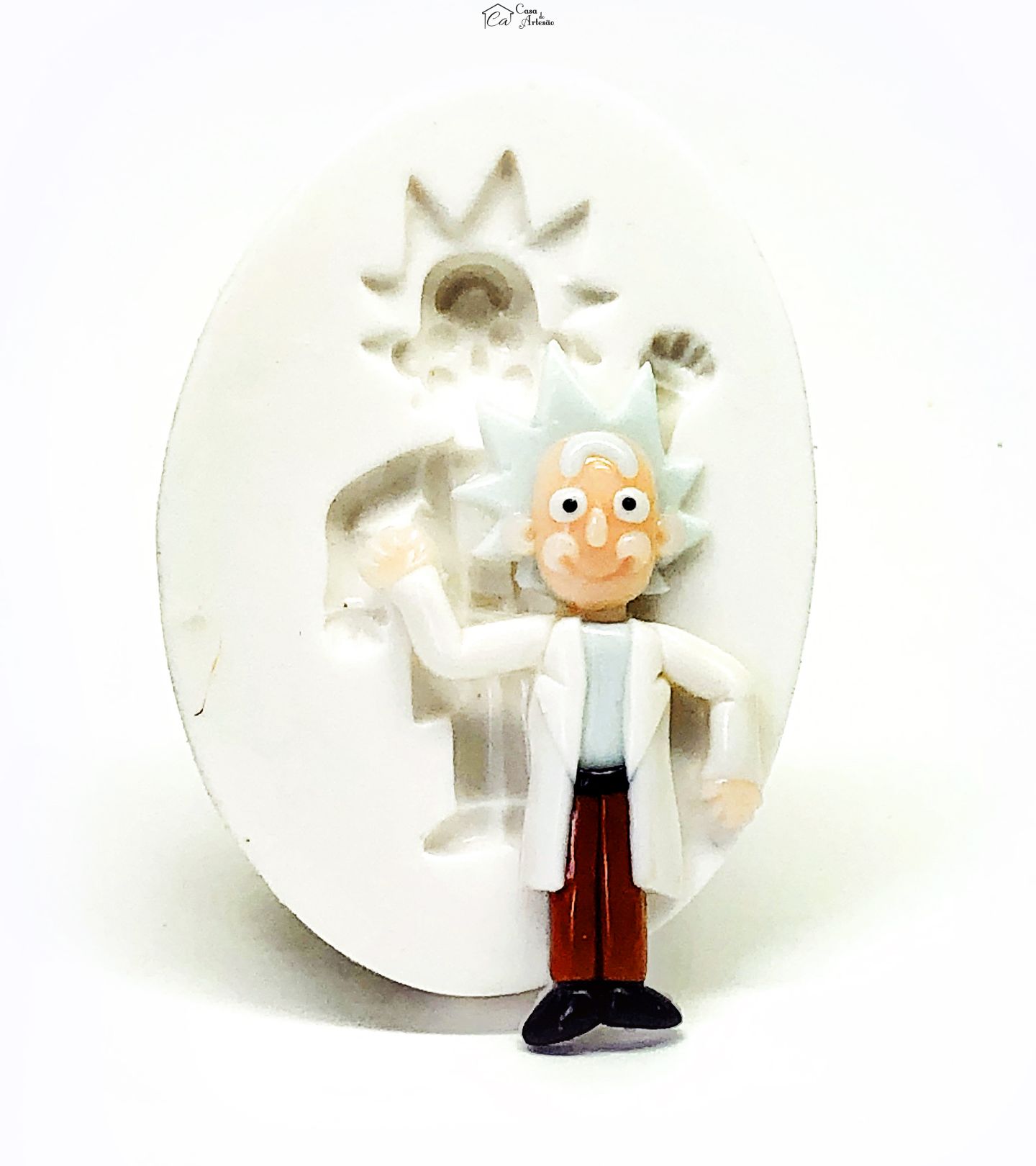 Molde de silicone - Rick e Morty - Rick - Pequeno - P1119