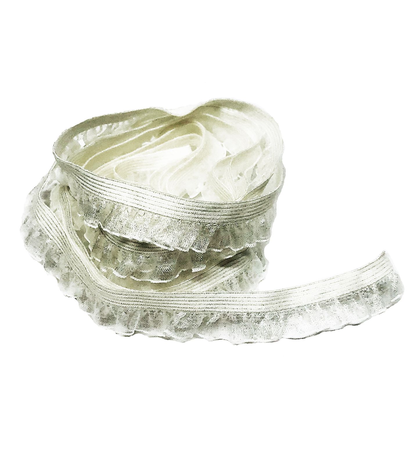 Barra Franzida p/ Vestido Noiva - 13,5 mm - Mod. 1 - p/ metro