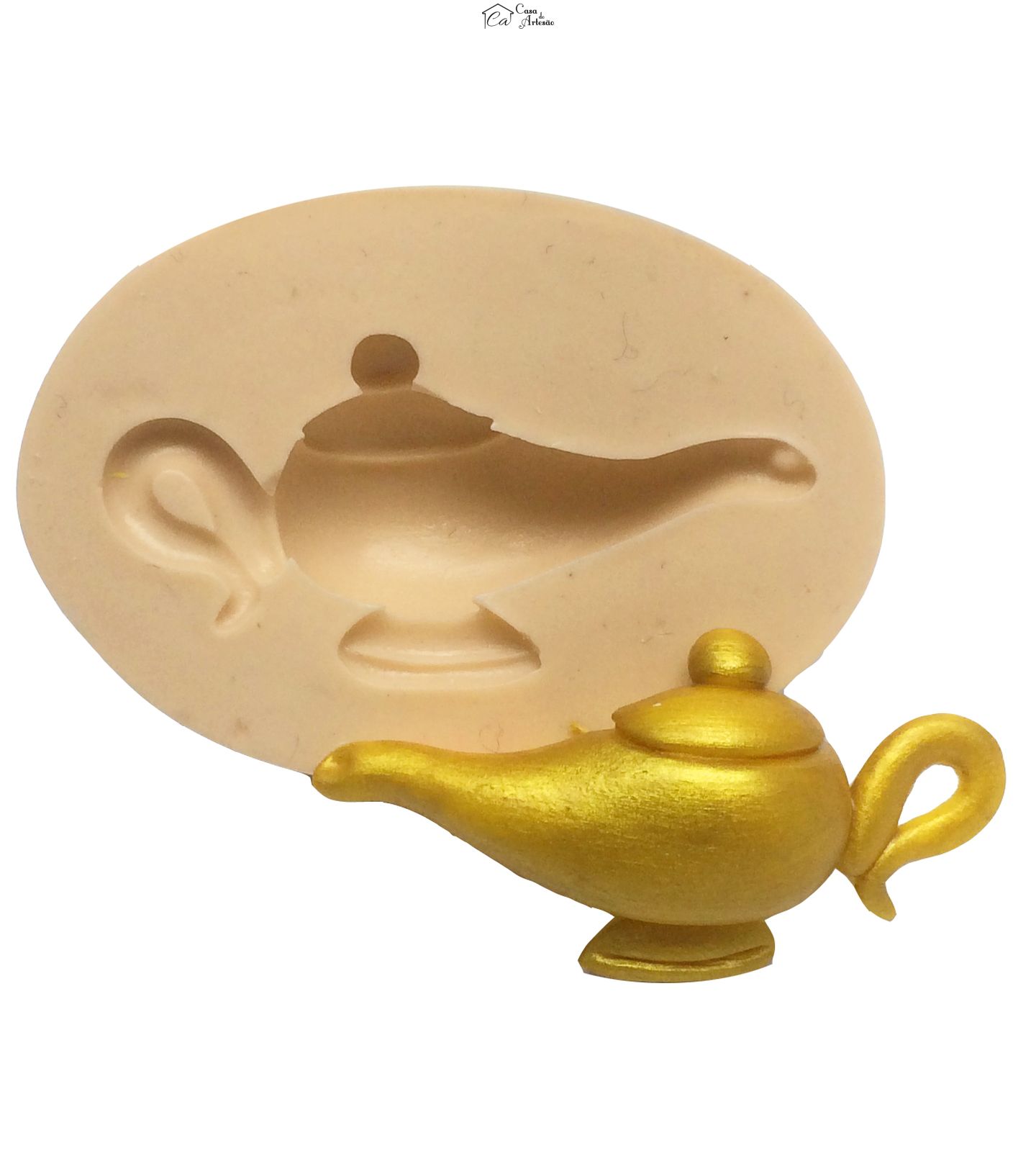 Molde de silicone - Aladim - Lampada - Media - P352