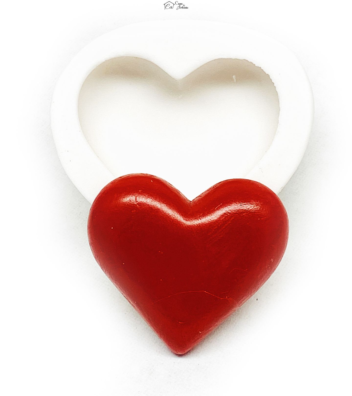 Molde de silicone - Cassino - Naipe - Copas - Grande - P1166