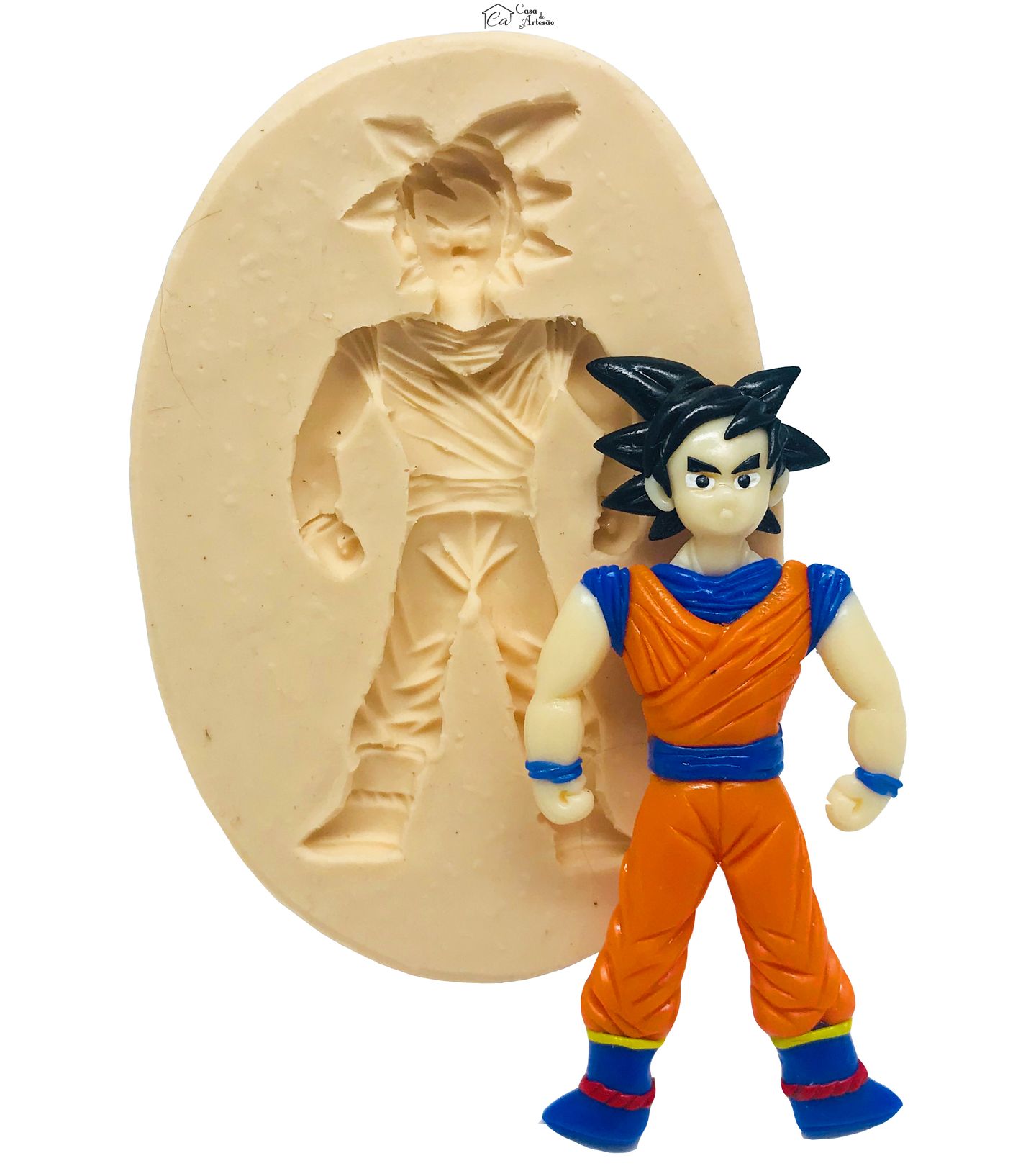 Molde de silicone - Dragon Ball - Goku - Medio - P488