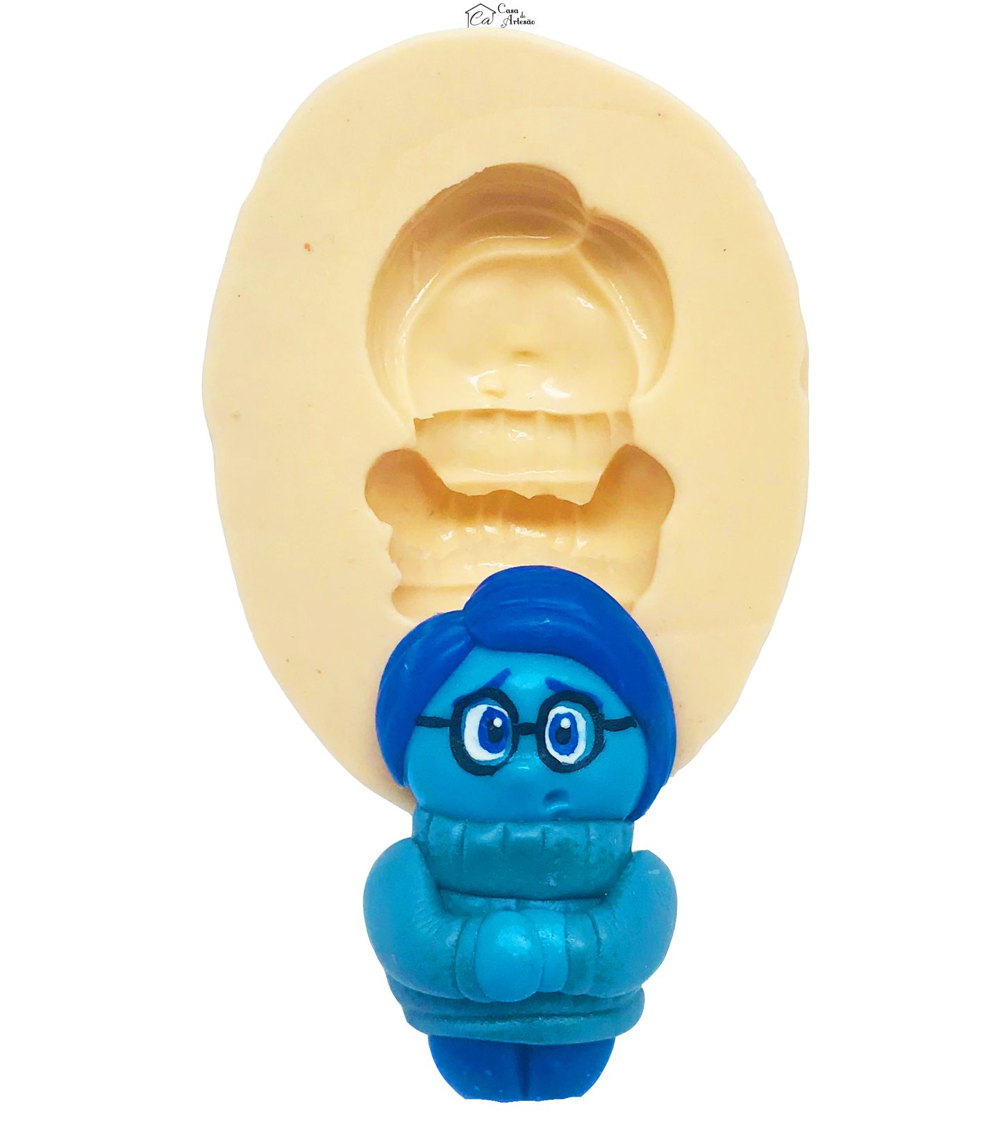 Molde de silicone - Divertida Mente - Tristeza 1