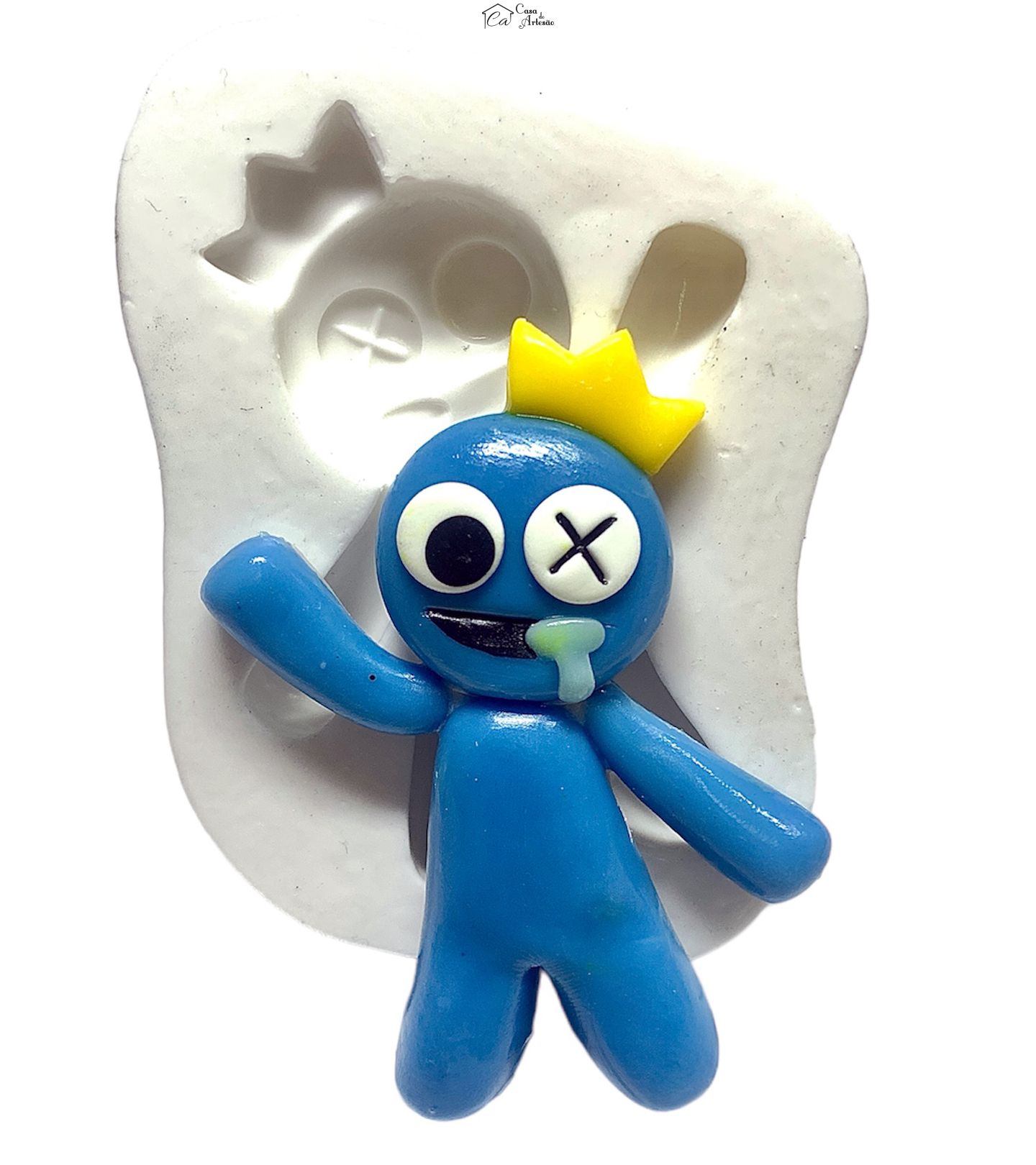 Molde de silicone - Rainbow Friends - Azul - Grande - P1228