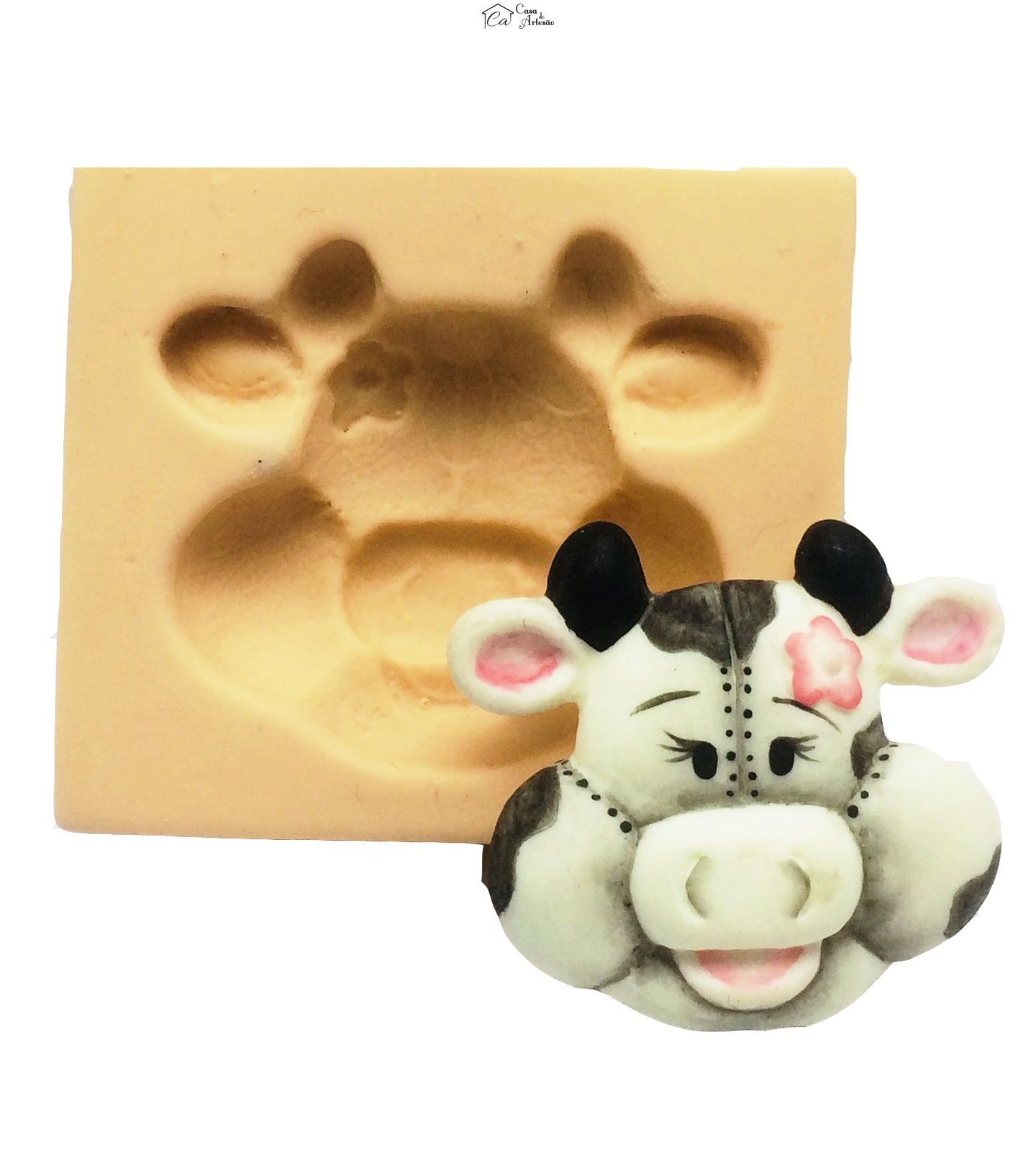 Molde de silicone - Rosto Vaca - P83