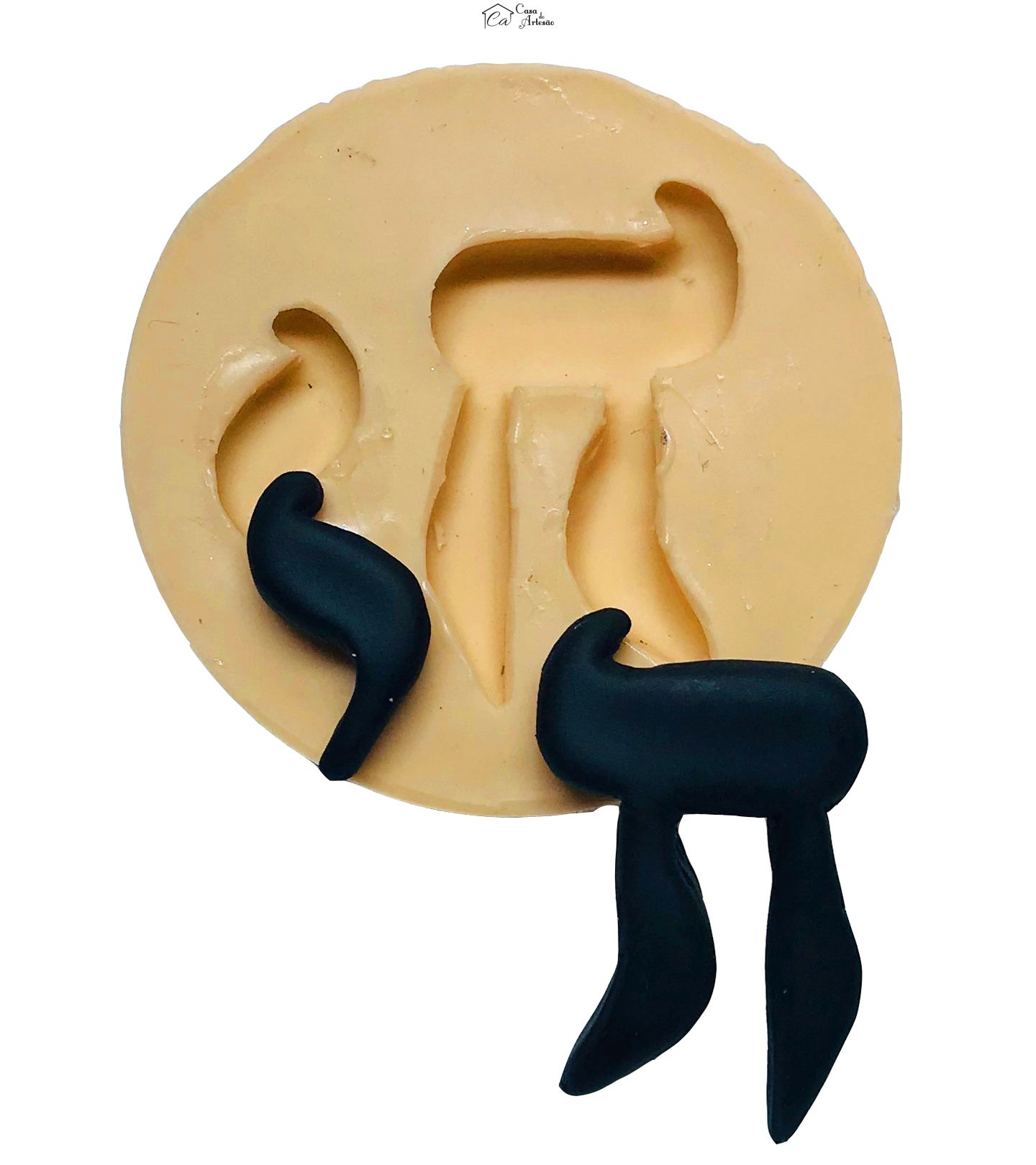 Molde de silicone - Simbolo Judaico - Chai - Medio - P542