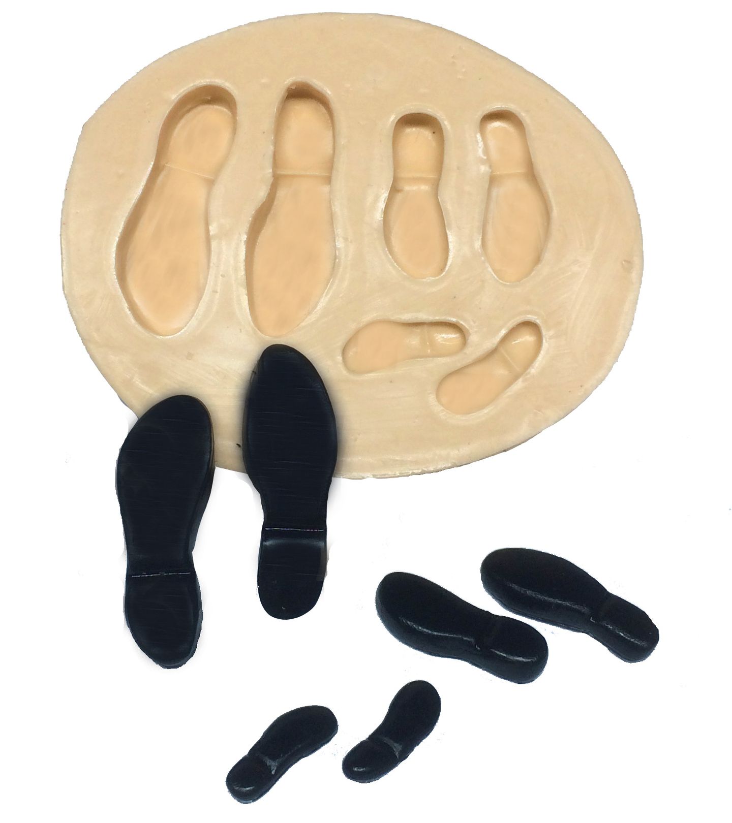 Molde de silicone - Detetive - Pegadas 03 Tamanhos - P260