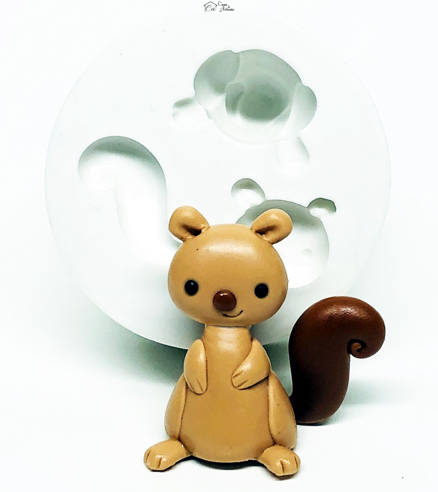 Molde de silicone - Esquilo II- Corpo Tridimensional - Grande