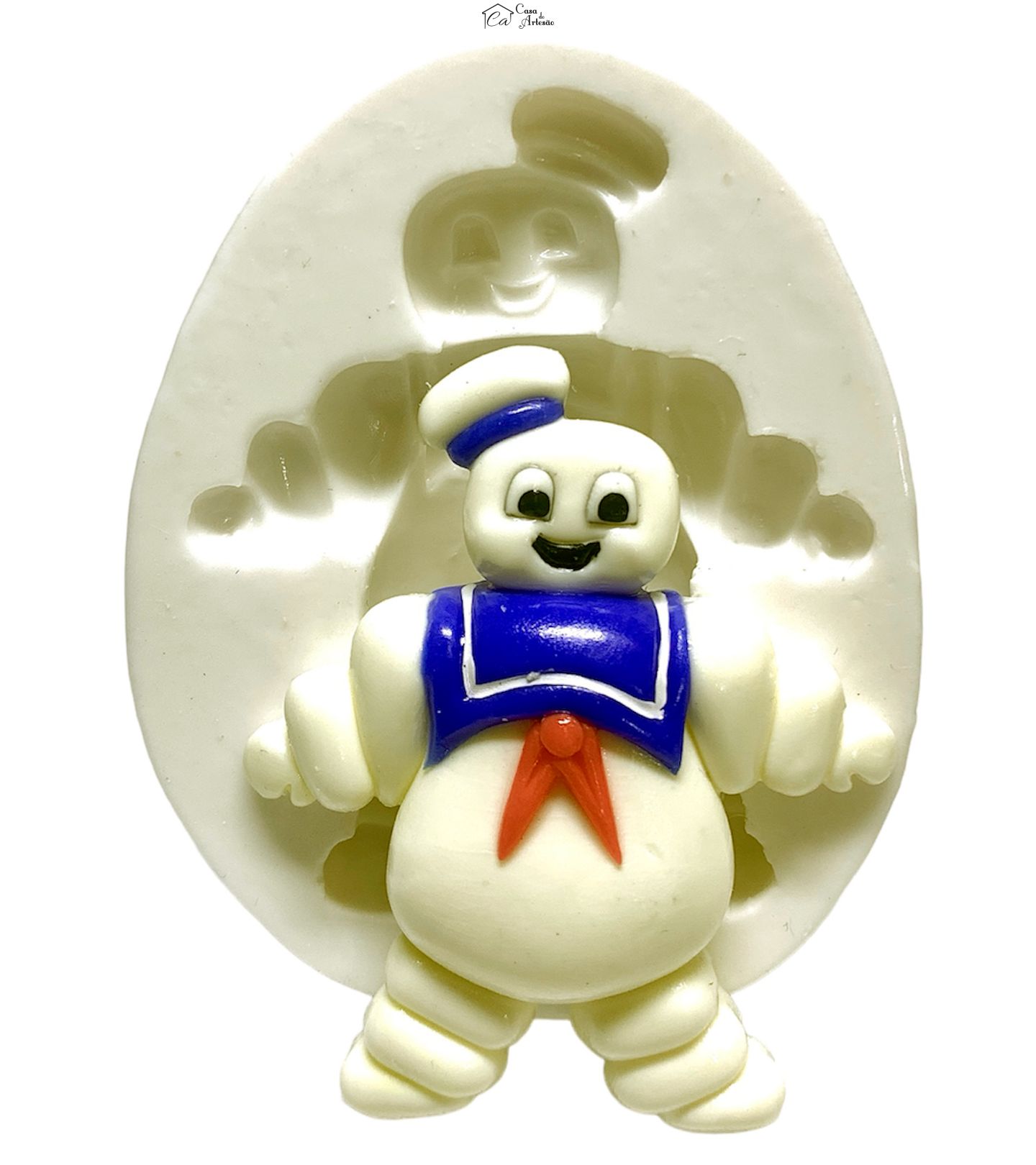 Molde de silicone - Os Caça Fantasmas - Boneco Marshmallow - Grande - P1228