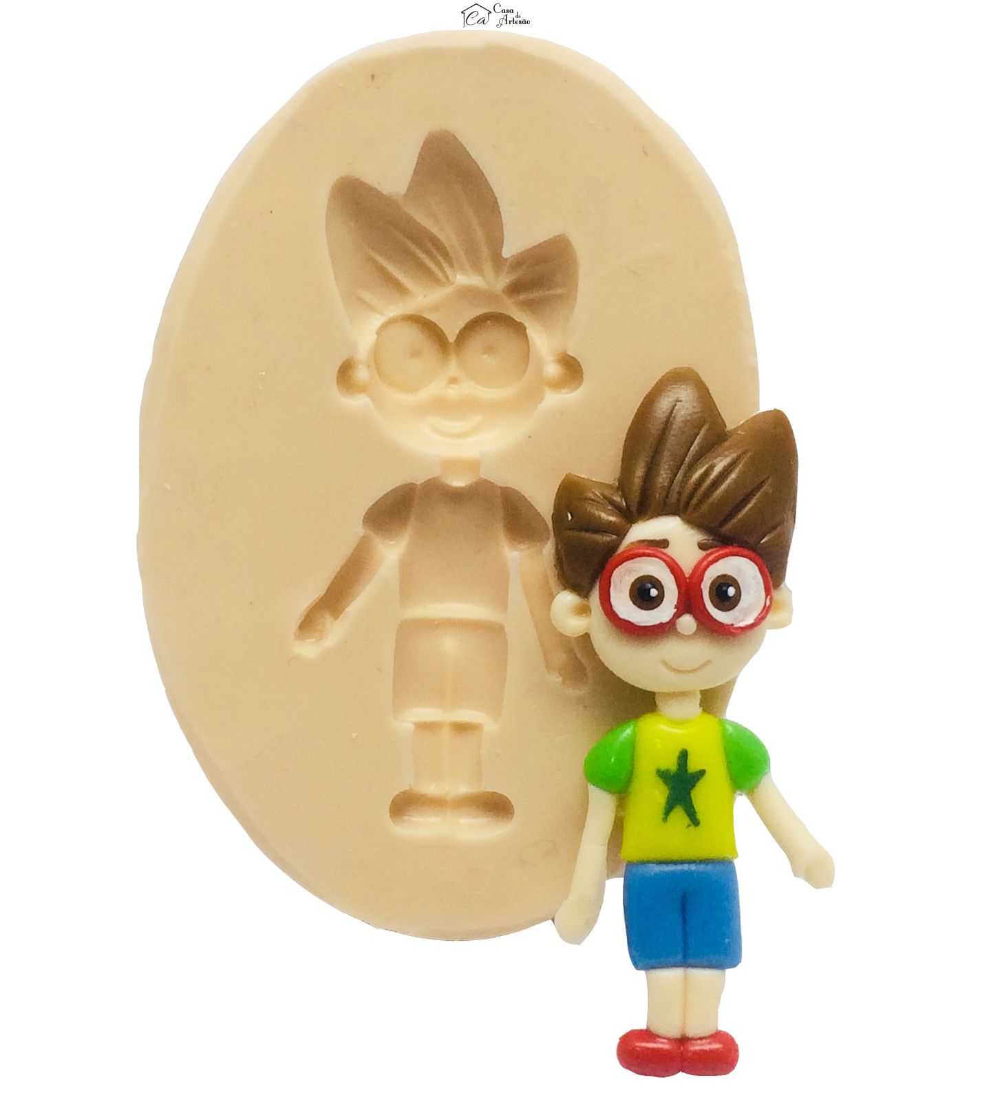 Molde de silicone - Miss Moon - Jules - Pequeno - P349