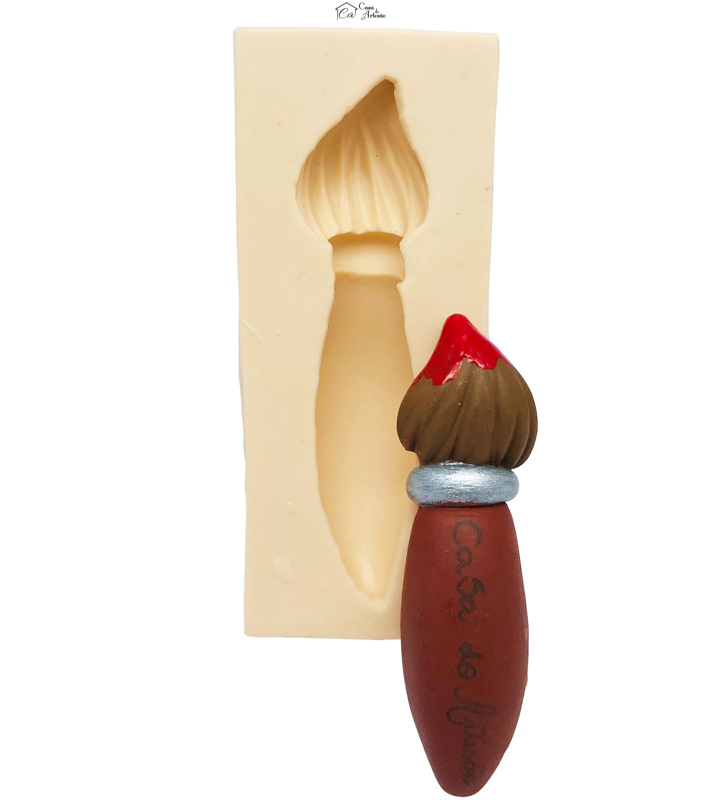 Molde de silicone - Pincel - P126