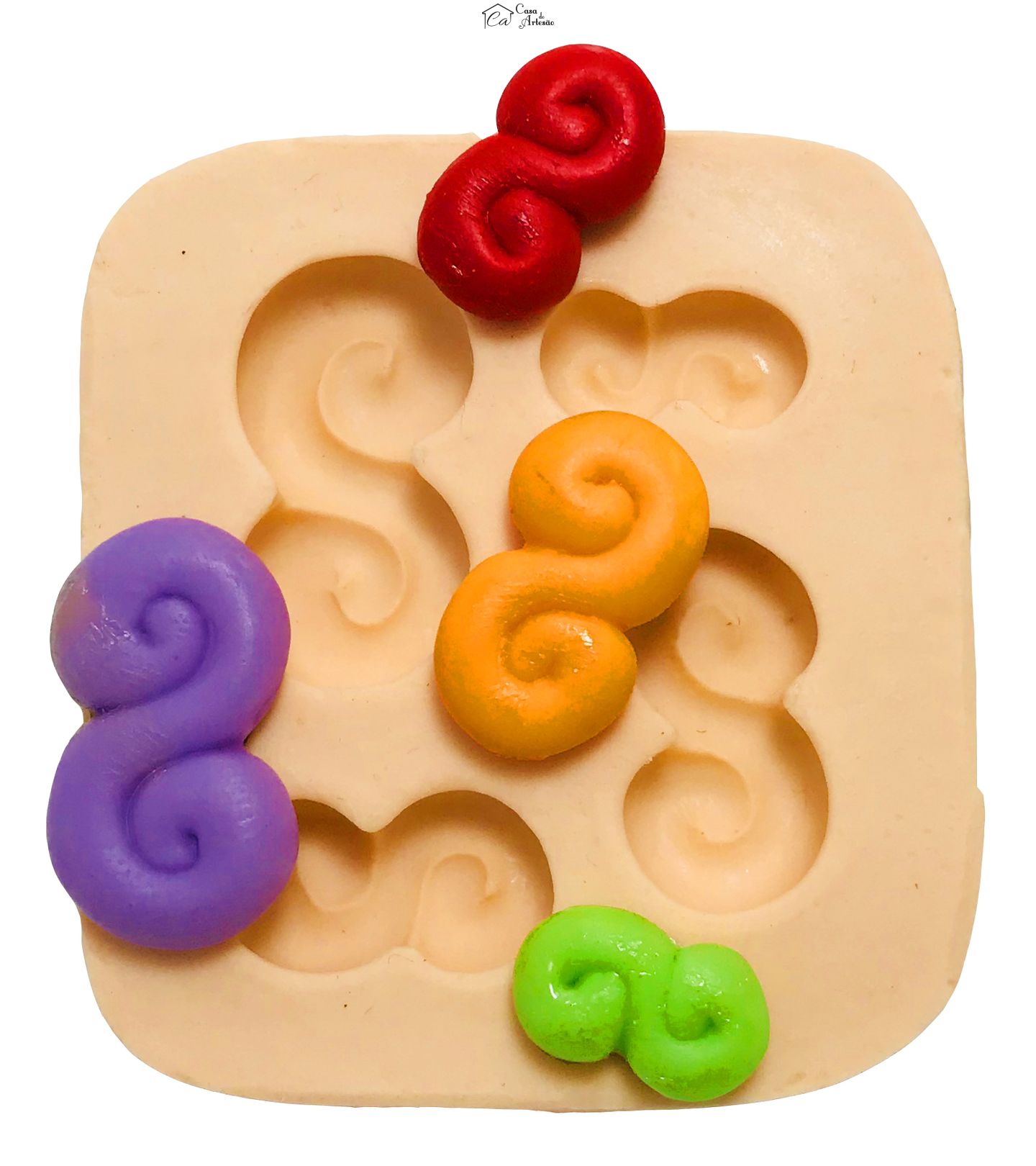 Molde de silicone - Arabesco - Pq - P56