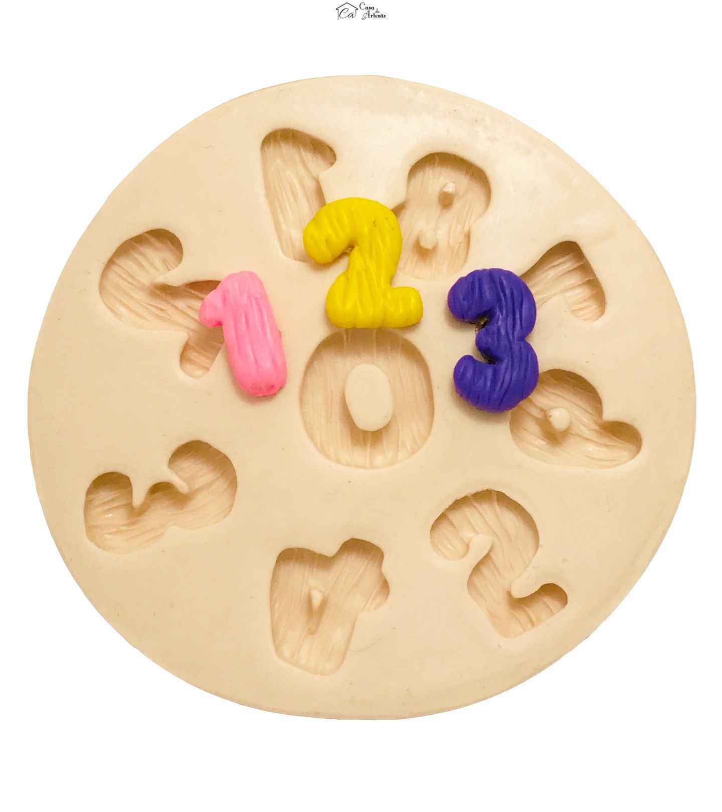 Molde de silicone - Numeros Trabalhados - Md