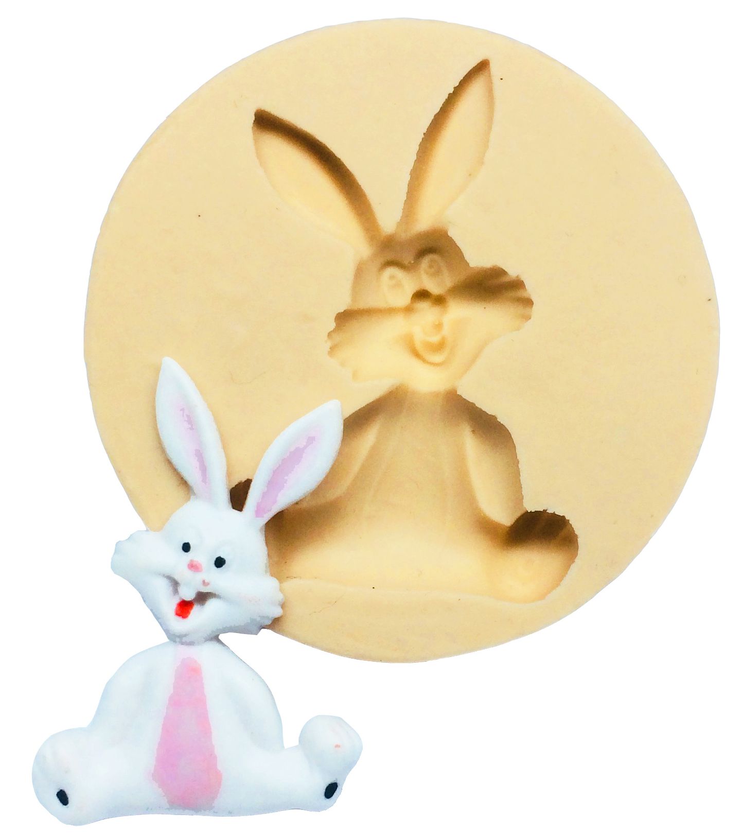 Molde de silicone - Coelho Sentado - P192