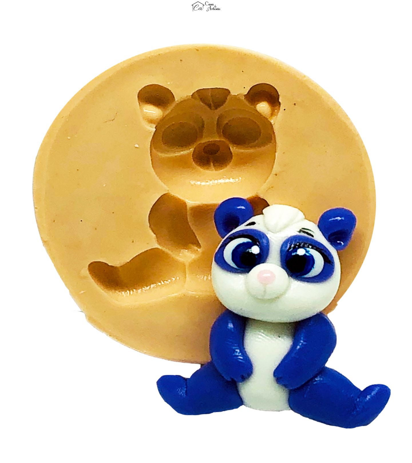 Molde de silicone - Tots - Panda - Pequeno - P814