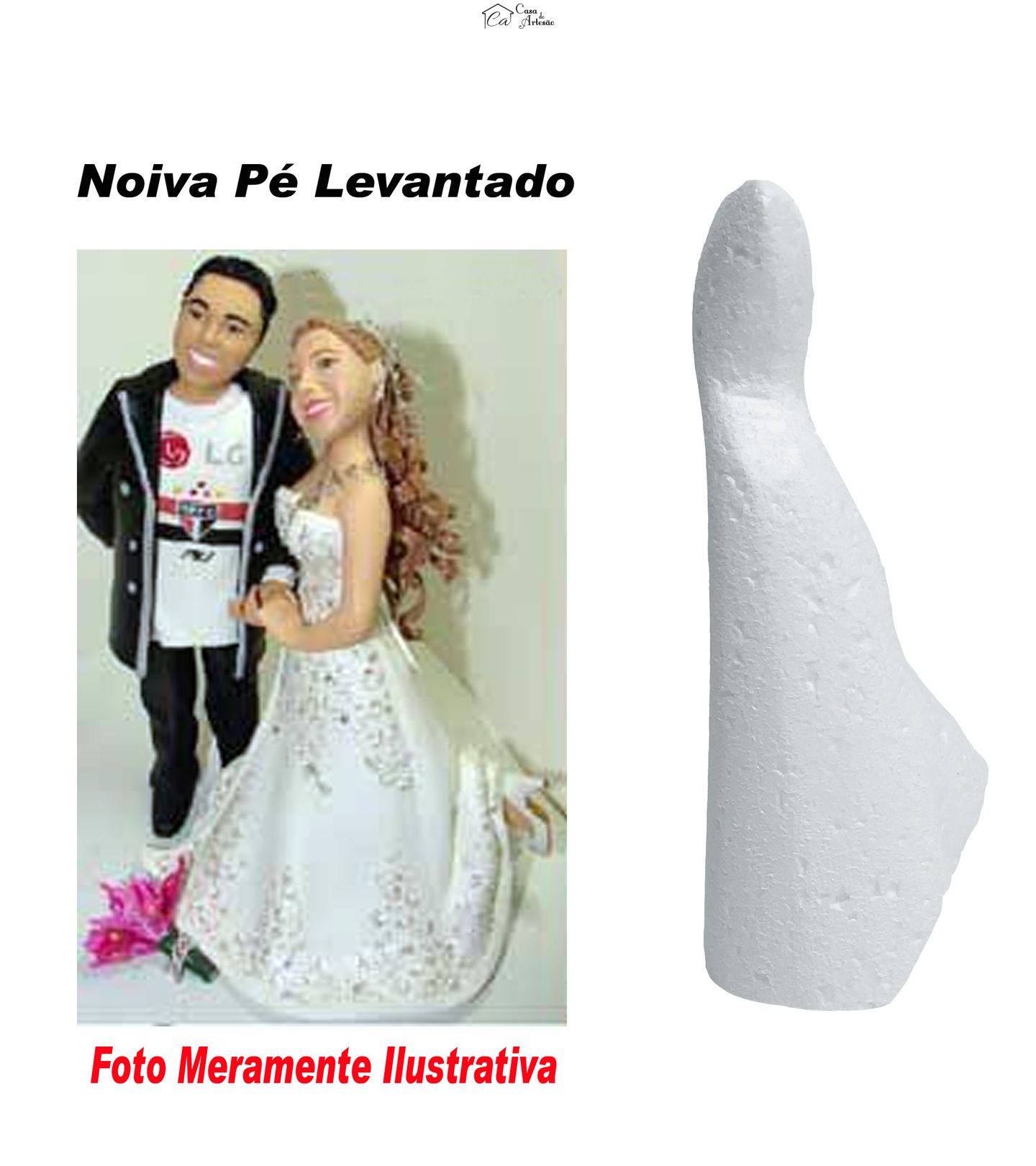 Isopor - M03 - Corpo Noiva Pé Levantado