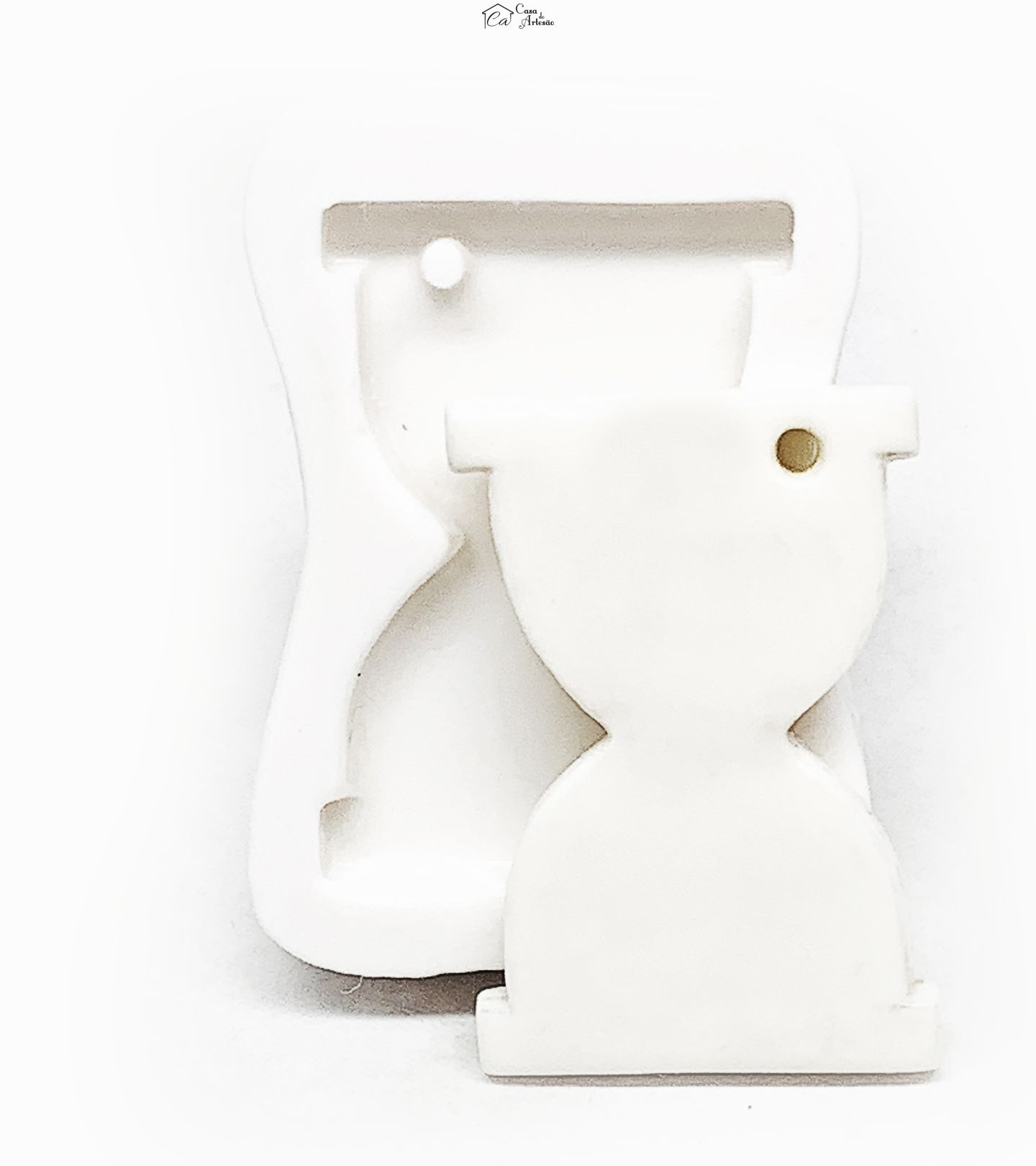 Molde de silicone - Pingente - Ampulheta - Tam. Único - P1168