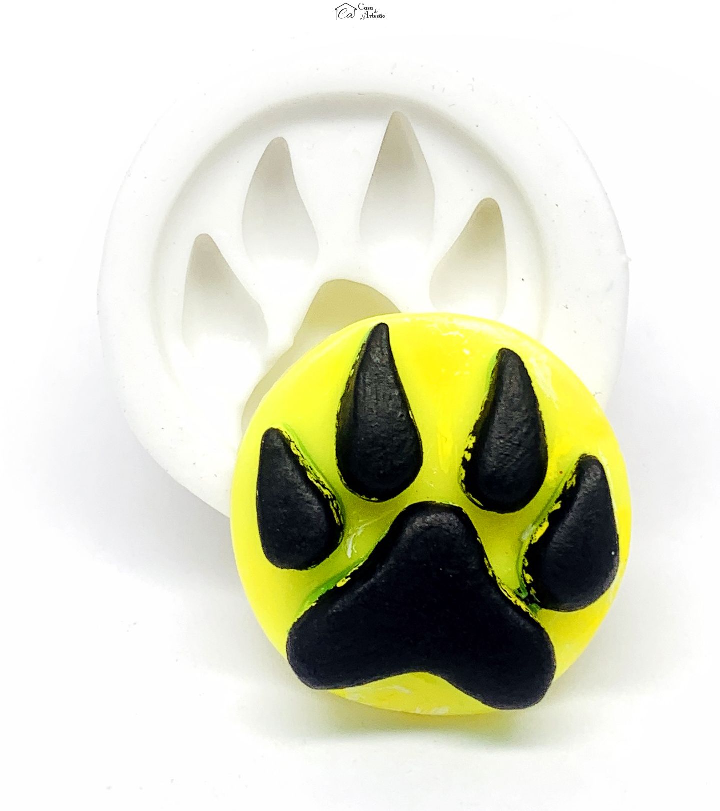 Molde de silicone - Os Aventureiros - Simbolo Amarelo - Medio - P1207