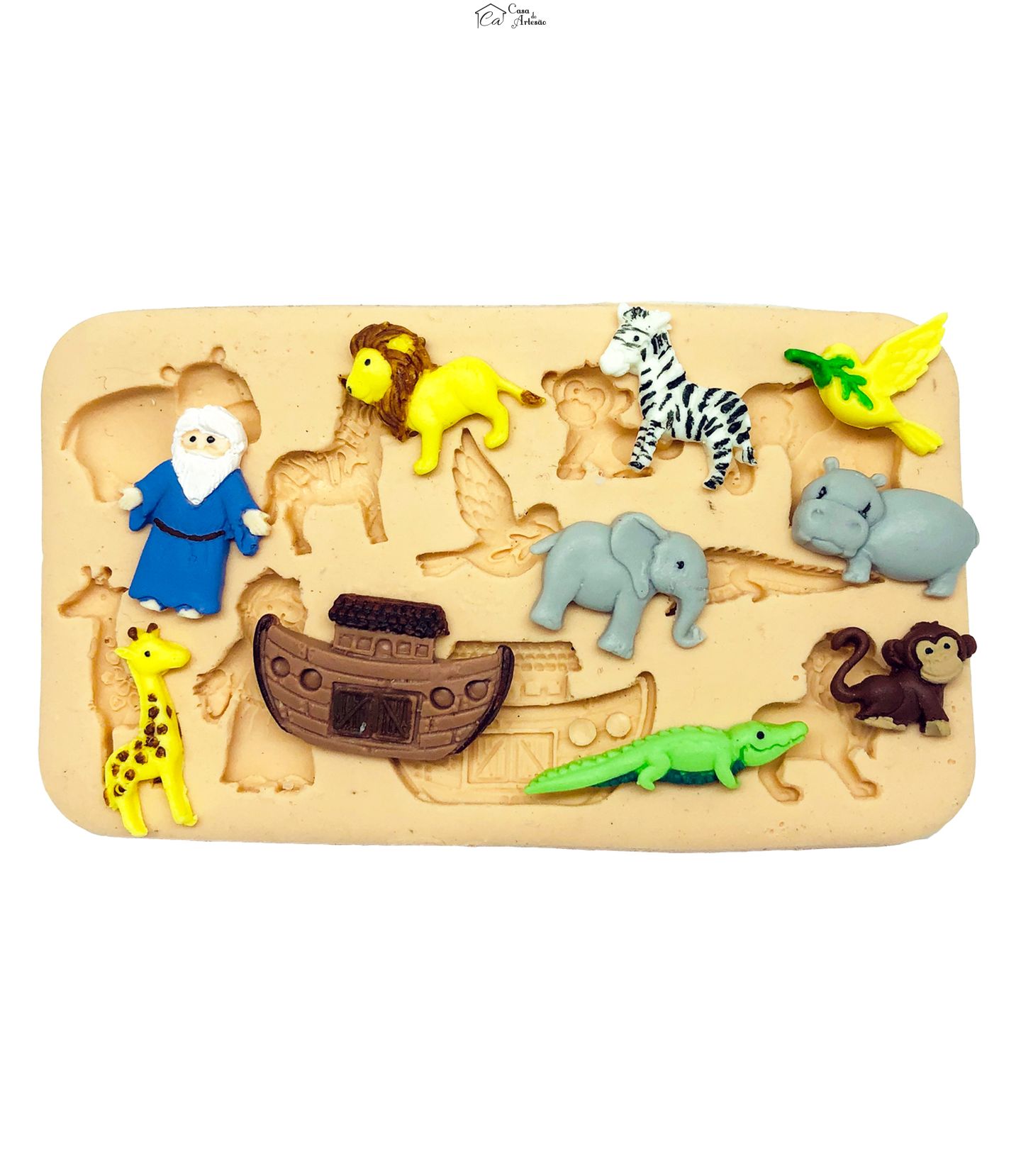 Molde de silicone - Arca de Noe - Mod.02 - P1149