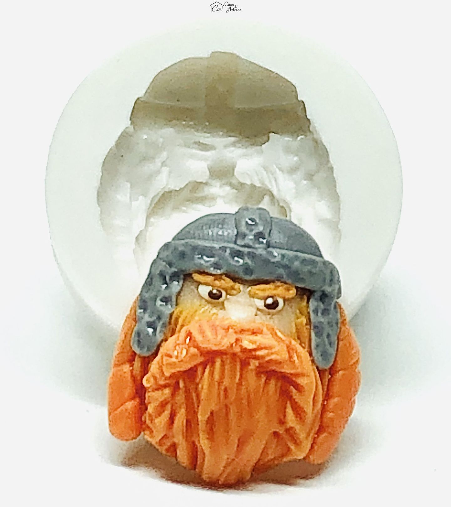Molde de silicone - Senhor do Aneis - Rosto Gimli - Pequeno - P959