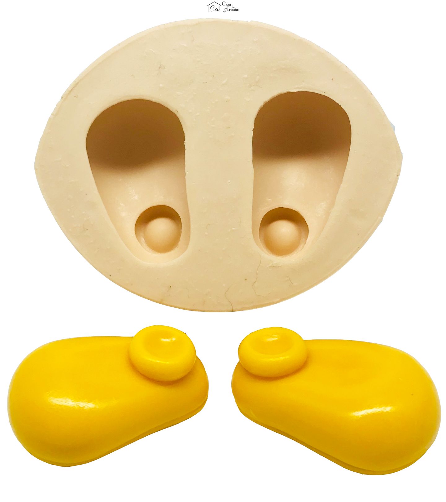 Molde de silicone - Mickey - Sapato - Grande - P499