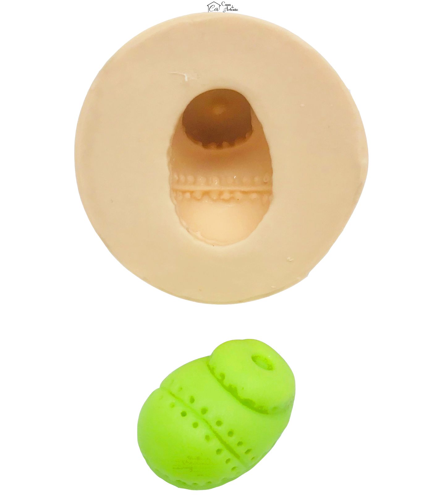 Molde de silicone - Tenis Largo Pontilhado