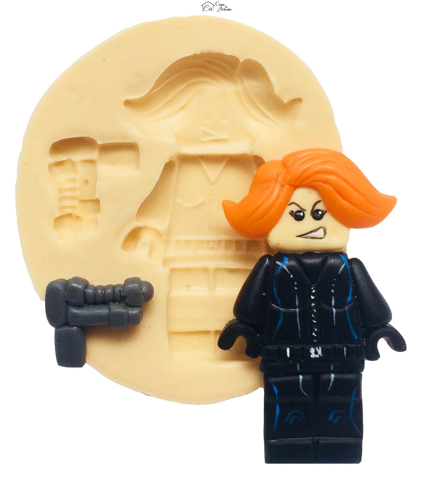 Molde de silicone - Lego Viuva Negra
