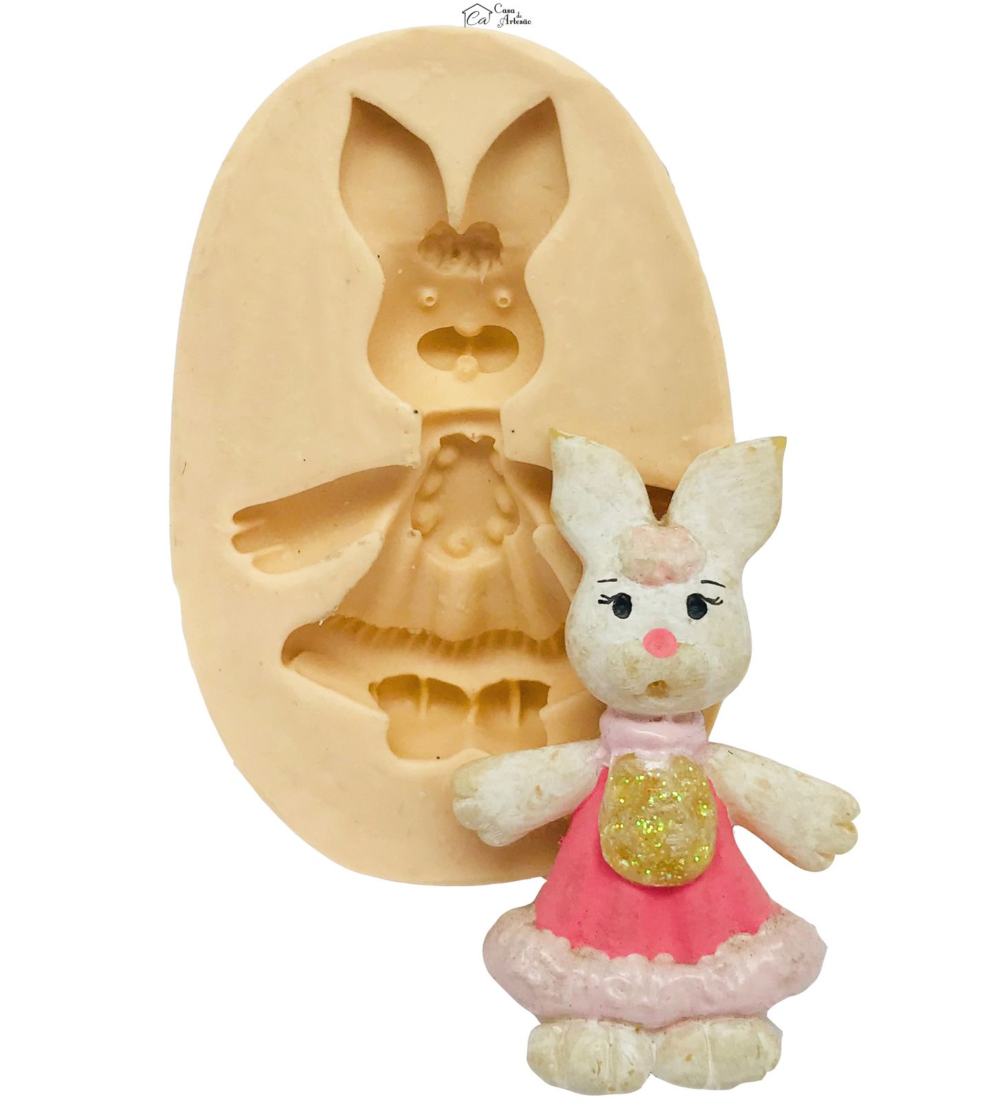 Molde de silicone - Coelha