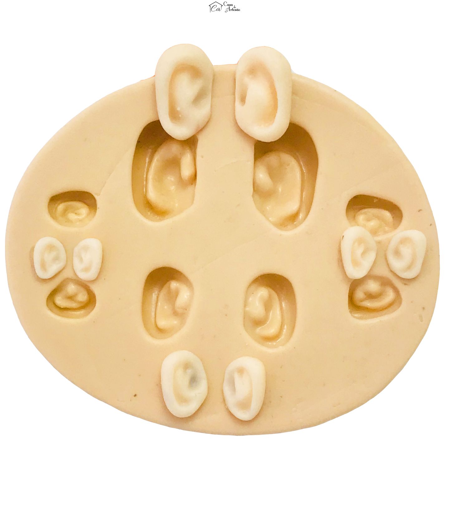 Molde de silicone - Orelhas - Mod.02 - 4 Pares