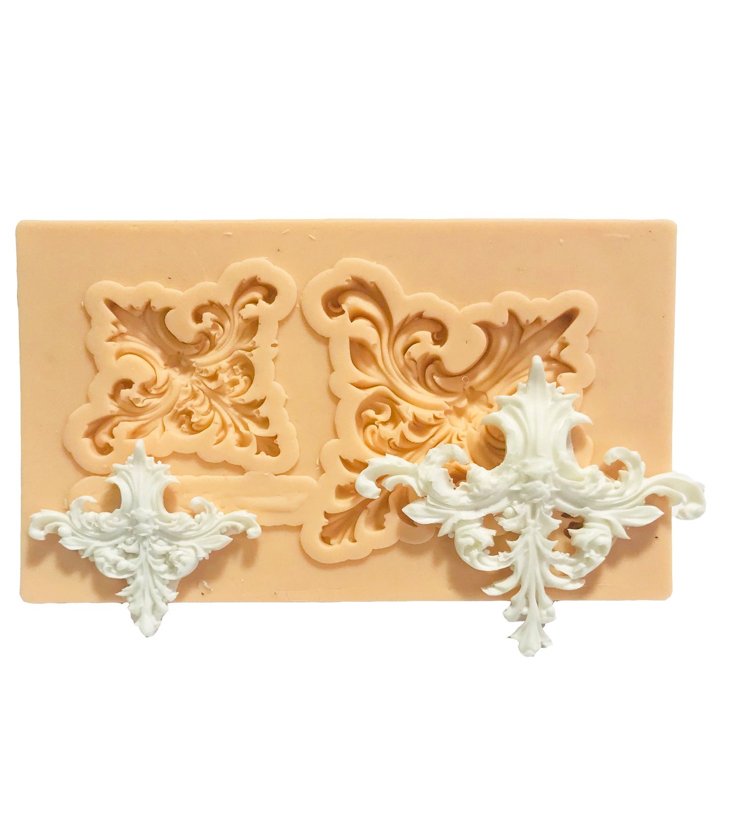 Molde de silicone - Floral - 02 Peças - P536