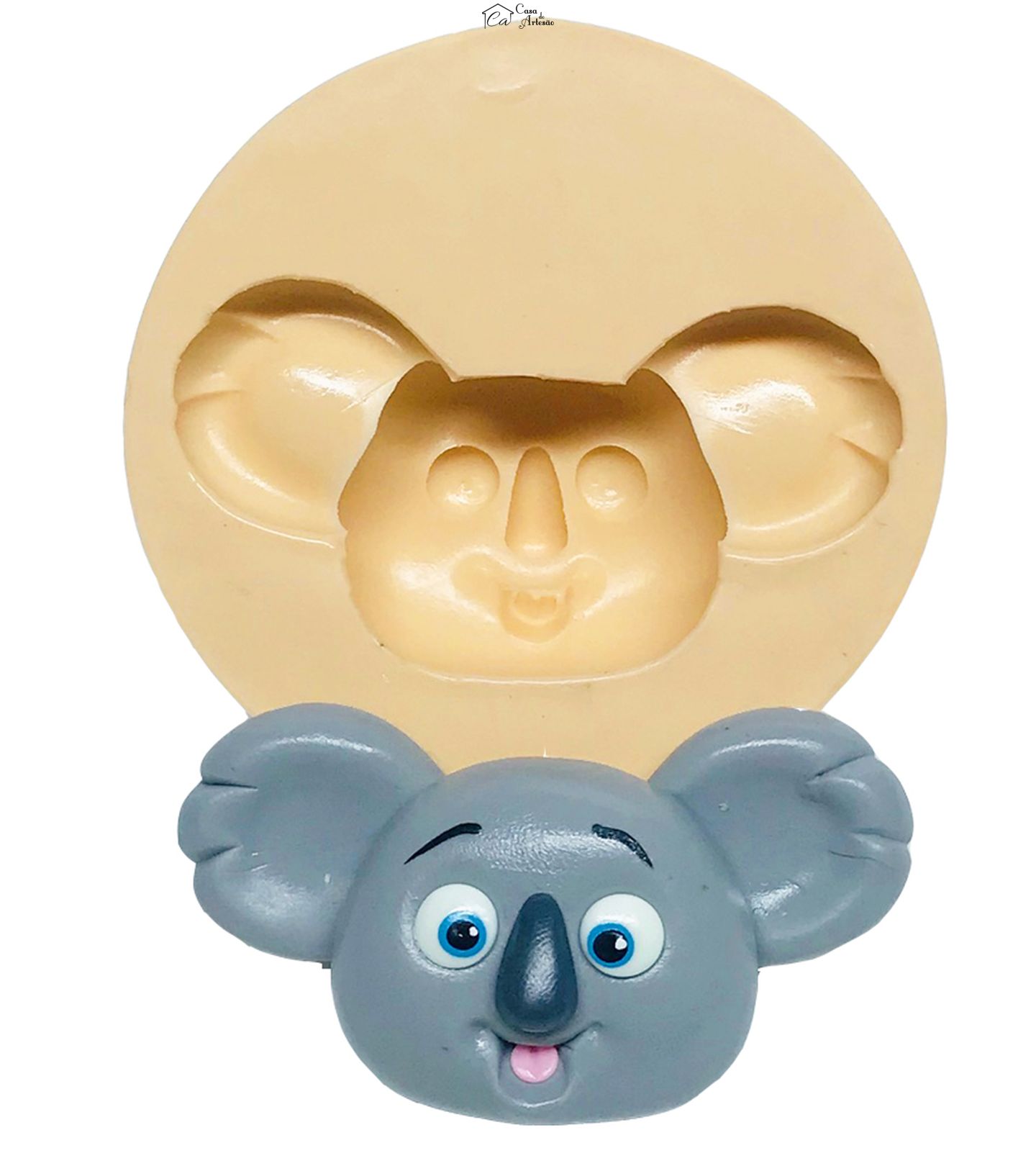 Molde de silicone - Coala - Rosto Grande - P553