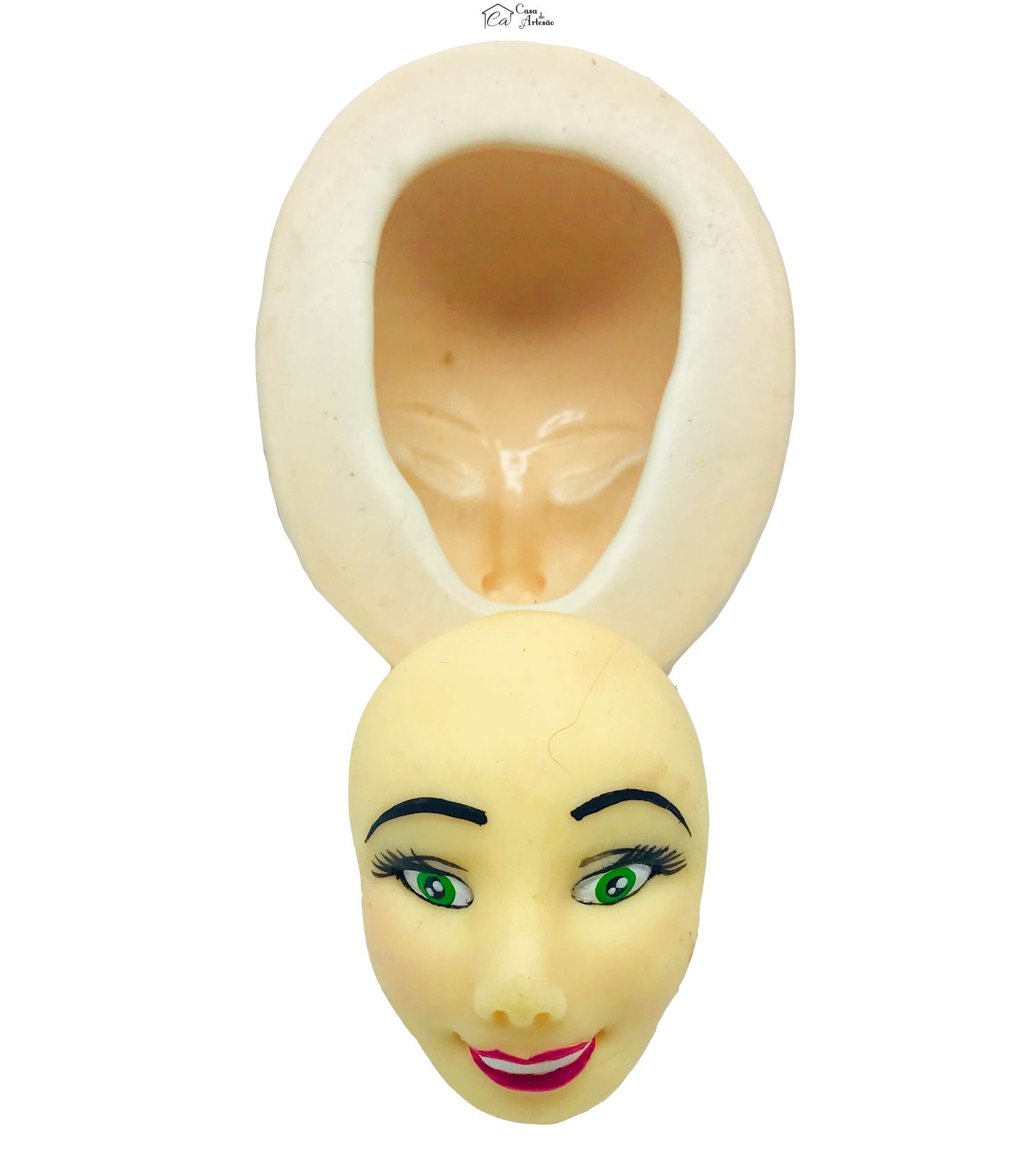 Molde de silicone - Rosto Boneca - Mod.01