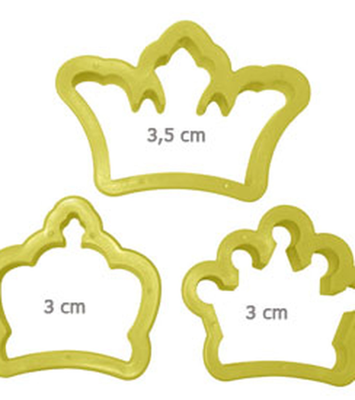 Cortador Blue Star - Coroas - M - 03 Peças - Cod.9418