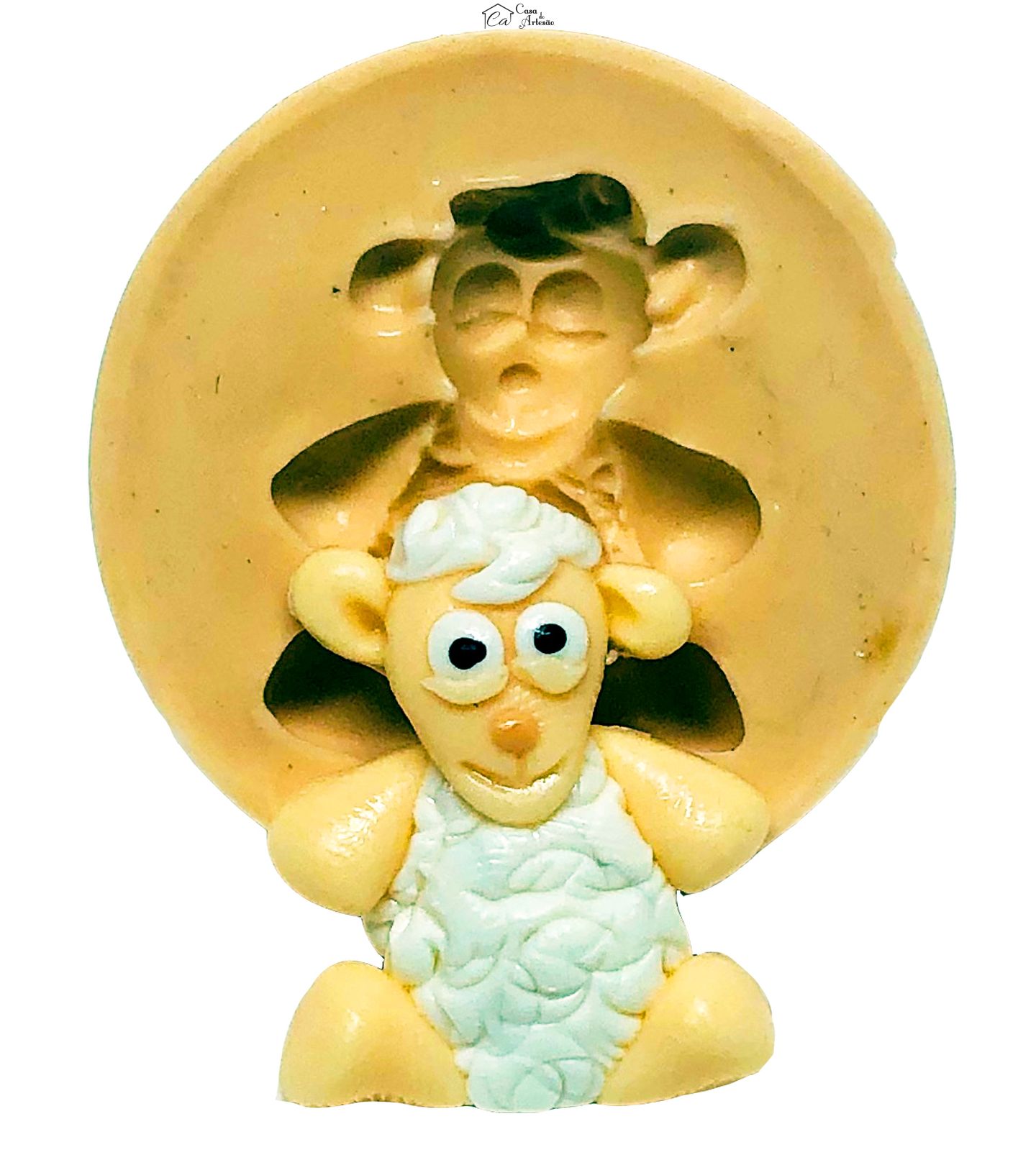 Molde de silicone - Baby Tv - Ovelha - Pequena - P726