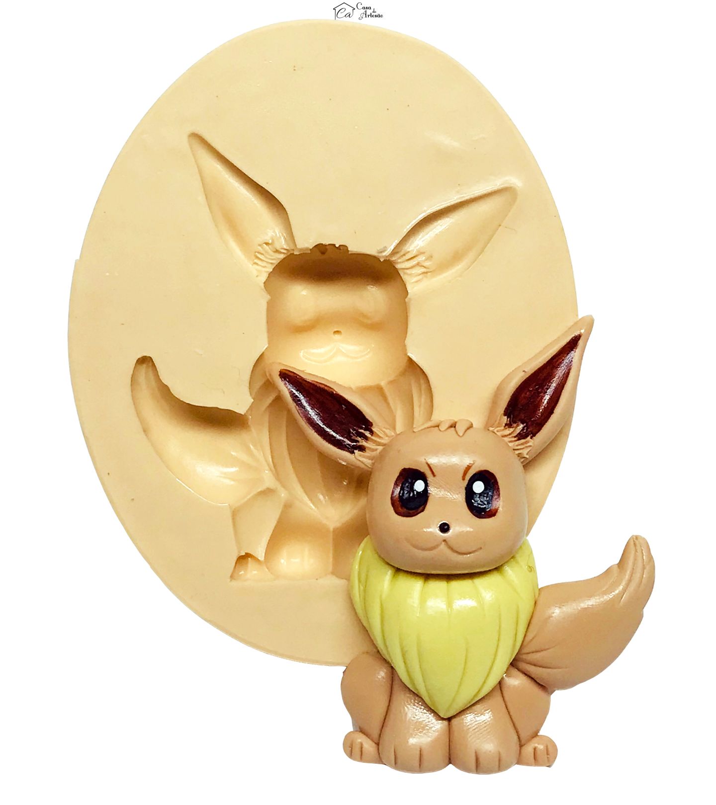 Molde de silicone - Pokemon - Eevee - Grande - P600