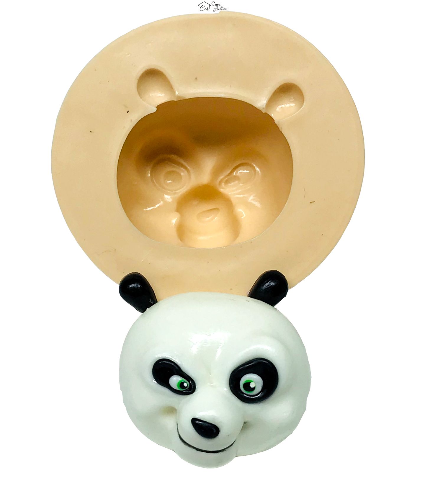 Molde de silicone - Kung Fu Panda - Rosto Po - Medio - P627